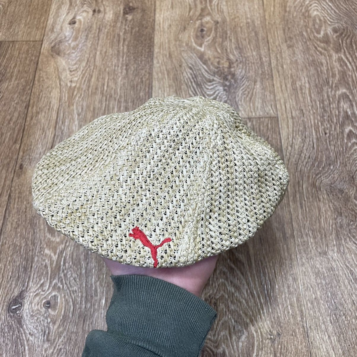Vintage Vintage 90s Puma Bucket Hat Cream Knit Streetwear Baggy OS Size ONE SIZE - 2 Thumbnail