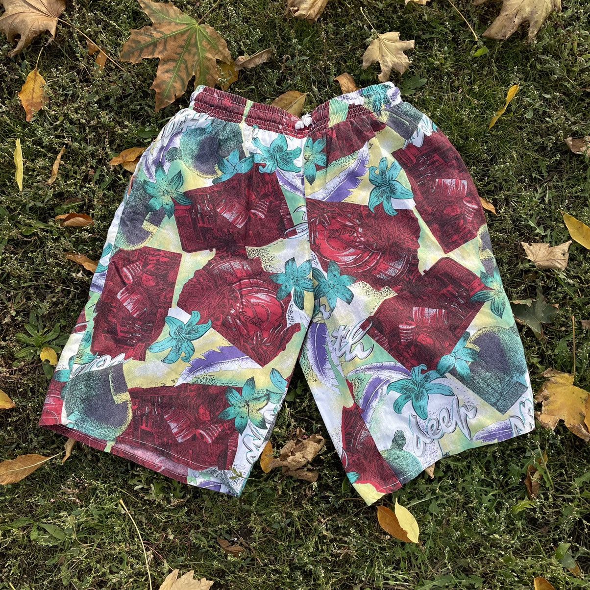 Beauty Beast Vintage 90s Art Streetwear Shorts Summer Kanye Travis Style Size US 30 / EU 46 - 2 Thumbnail