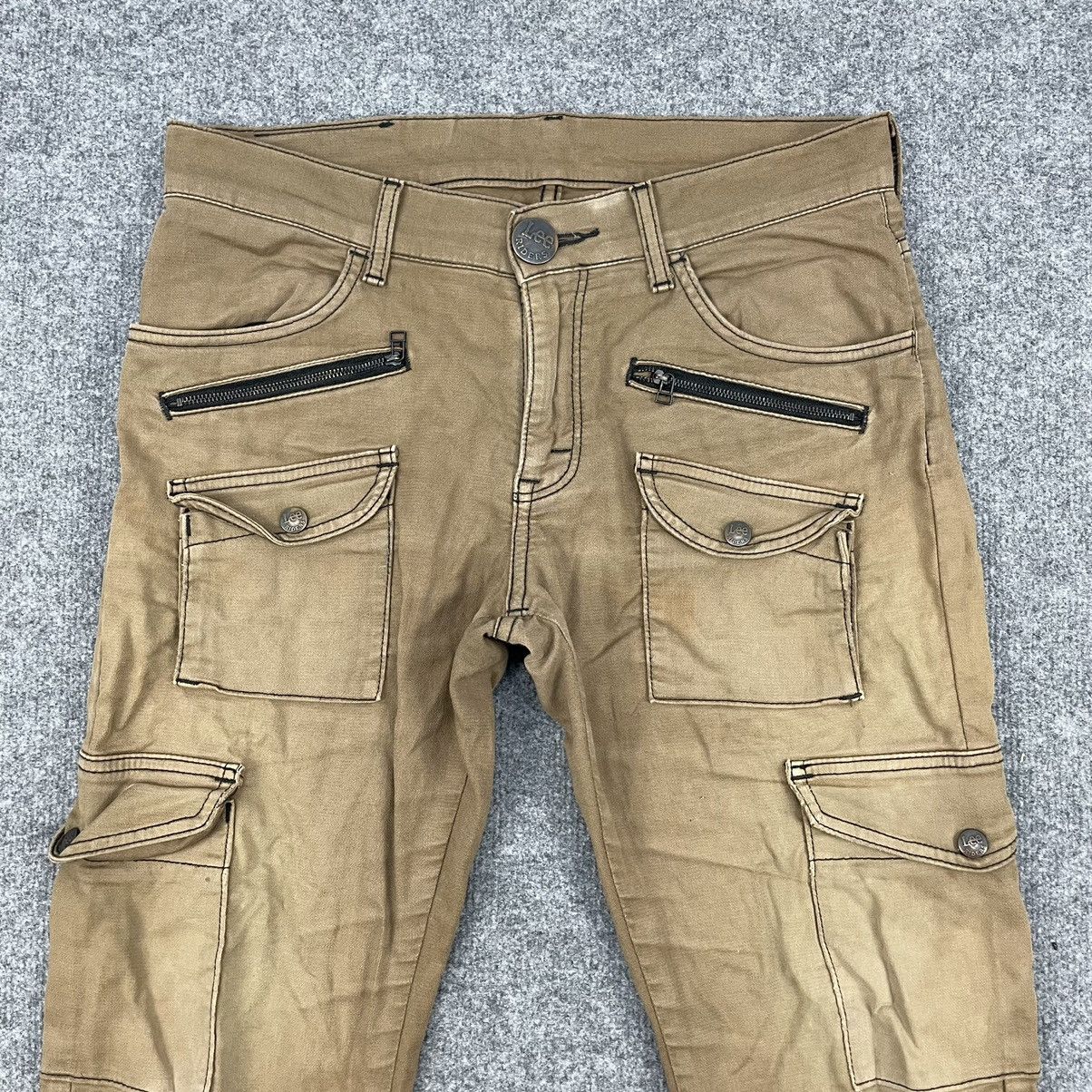 Lee × Vintage Vintage Distressed Lee Rider Cargo Bush Pants Zipper Brown Size US 32 / EU 48 - 3 Thumbnail