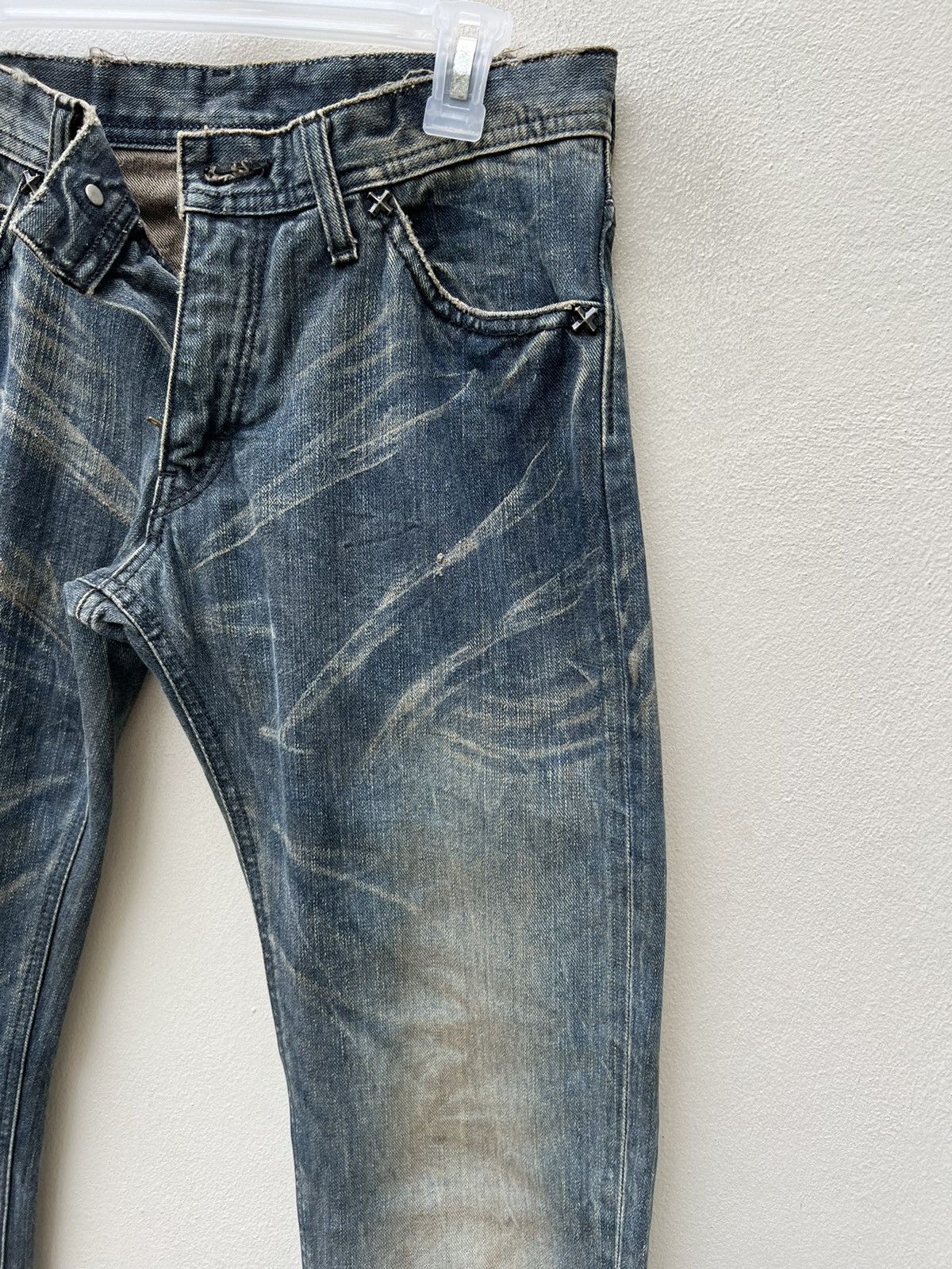 Japanese Brand × Lee × Vintage Vintage Lee X Japan Mud Wash Denim Flare Jeans Size US 29 - 11 Thumbnail