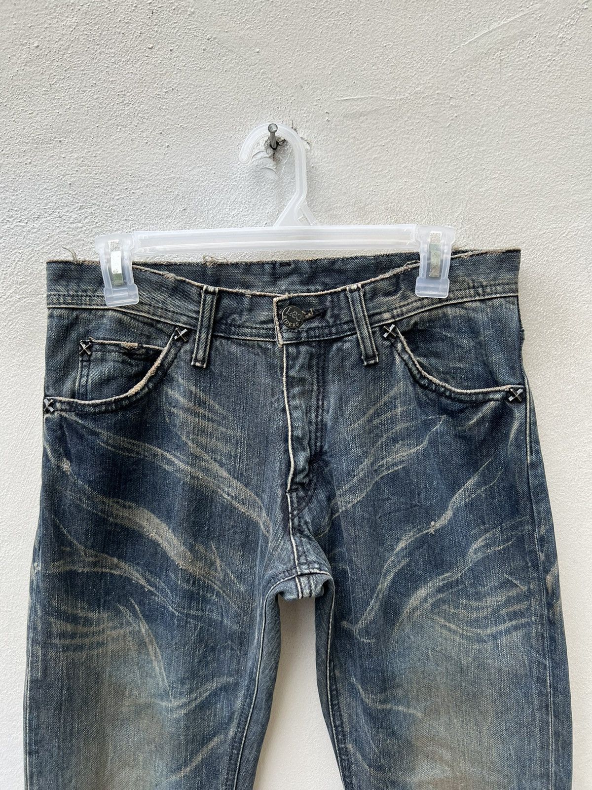 Japanese Brand × Lee × Vintage Vintage Lee X Japan Mud Wash Denim Flare Jeans Size US 29 - 7 Thumbnail
