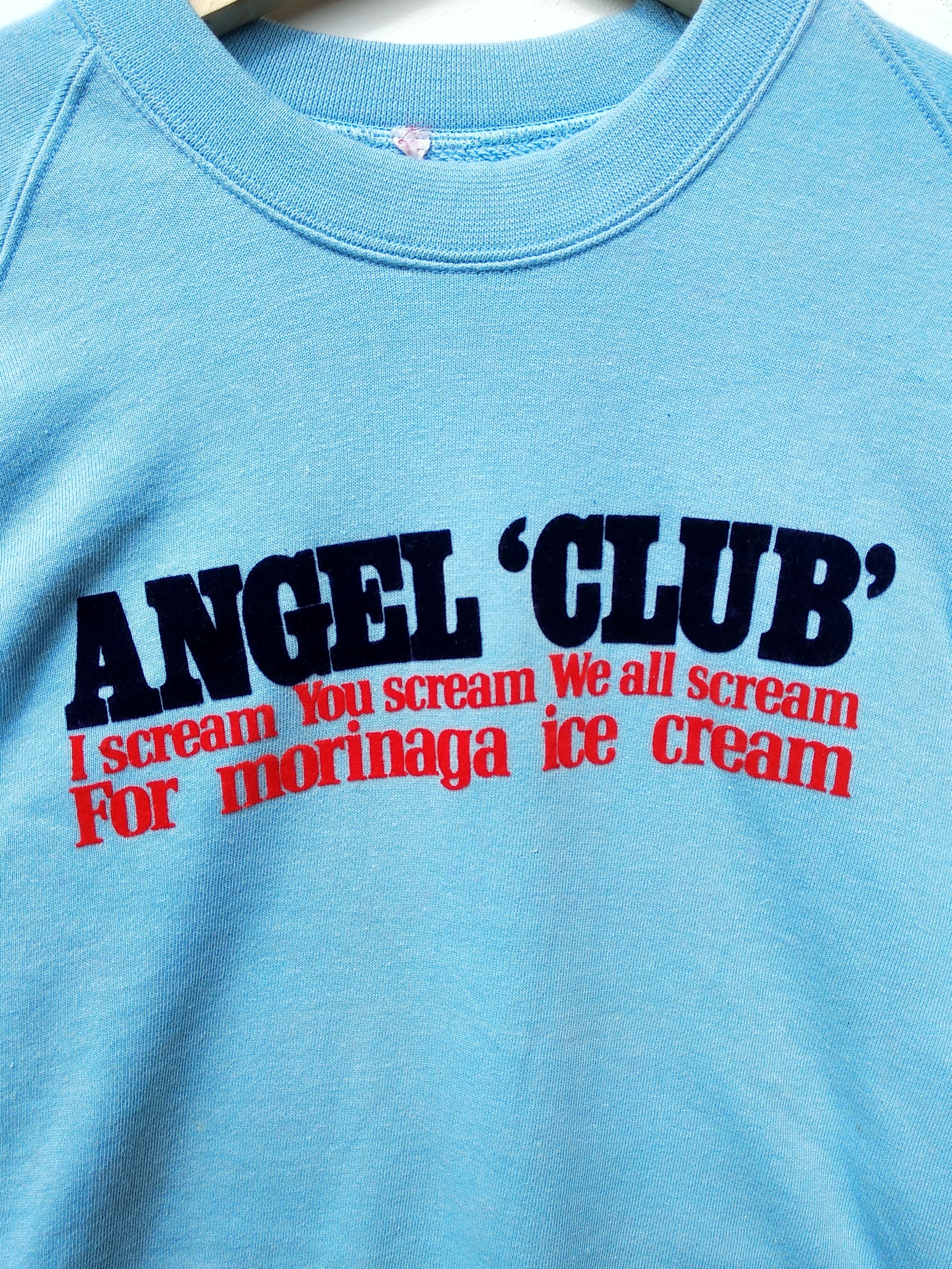 Vintage Vintage Angel Club Sweatshirt Print Spell Out/Blue Colour Size US S / EU 44-46 / 1 - 3 Thumbnail