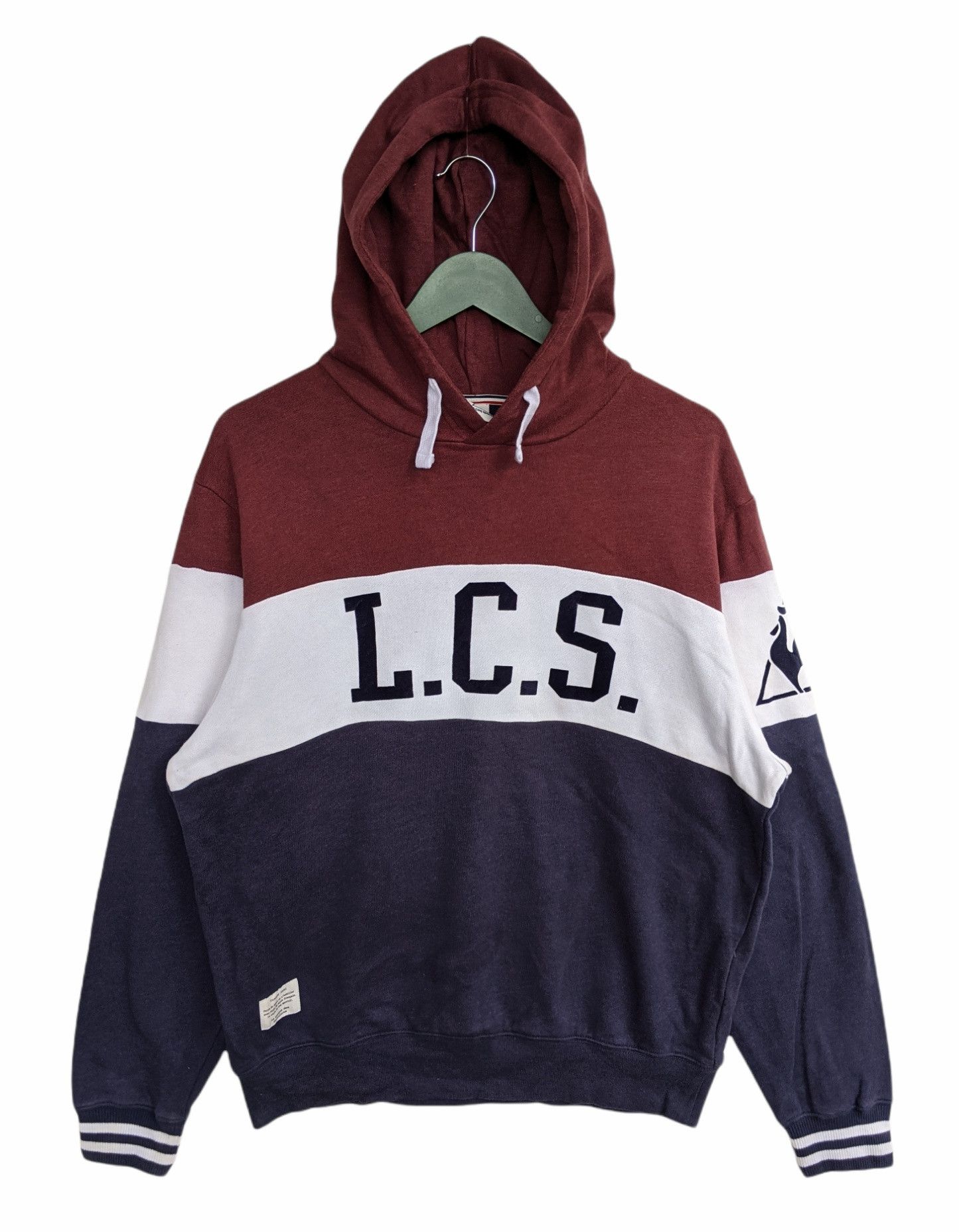 le Coq Sportif Three Tone Hoodie