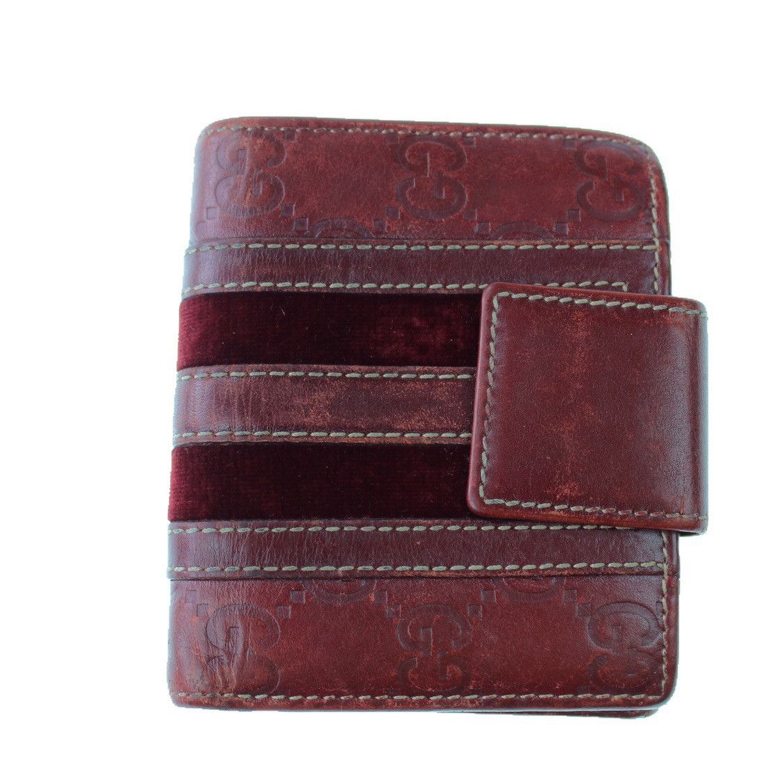 Gucci Gucci Red Monogram Wallet Size ONE SIZE - 2 Thumbnail