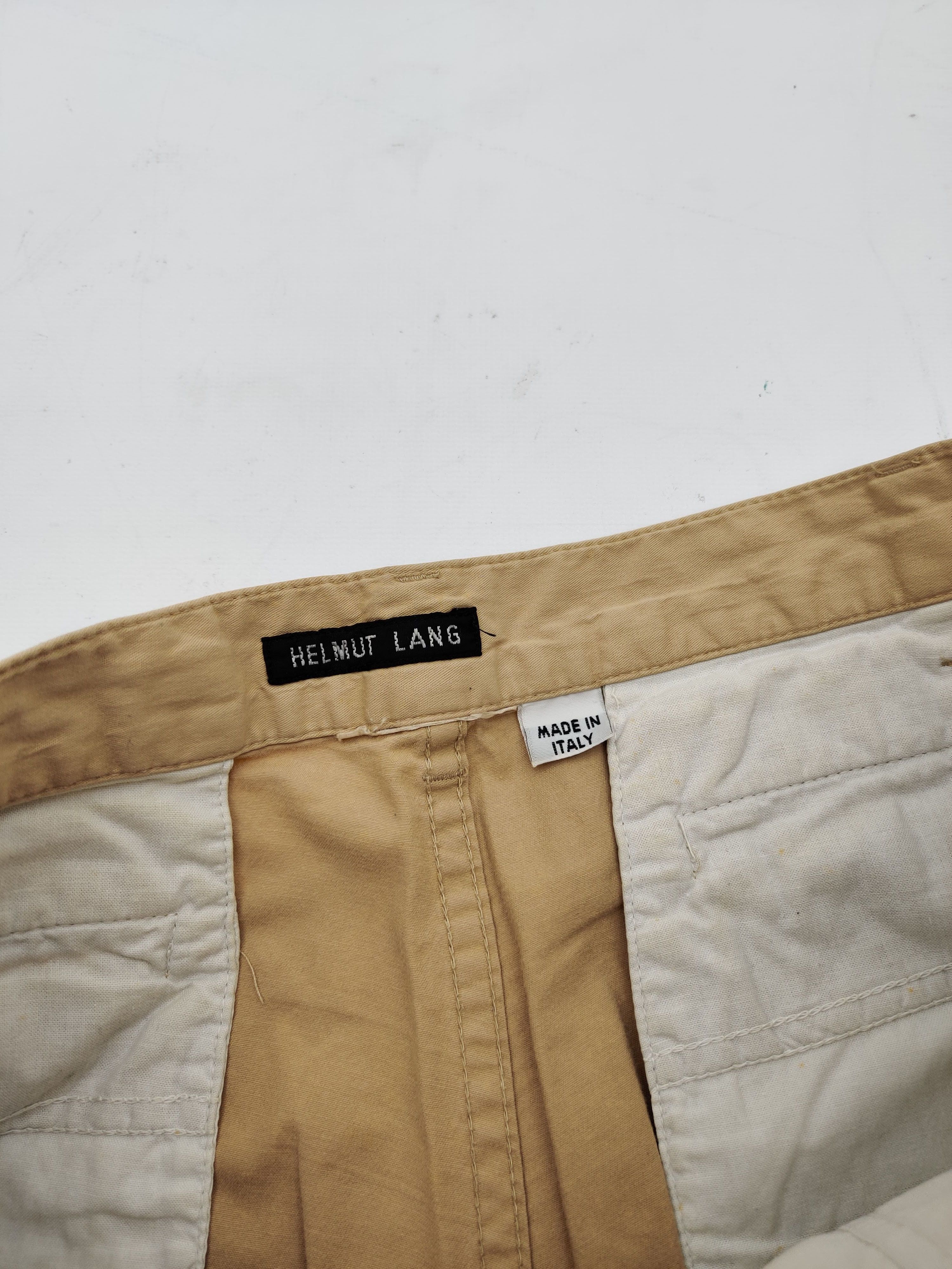 Helmut Lang ⚡️QUICK SALE⚡️1990's Helmut Lang Beige Pants Trousers Size US 31 - 2 Thumbnail