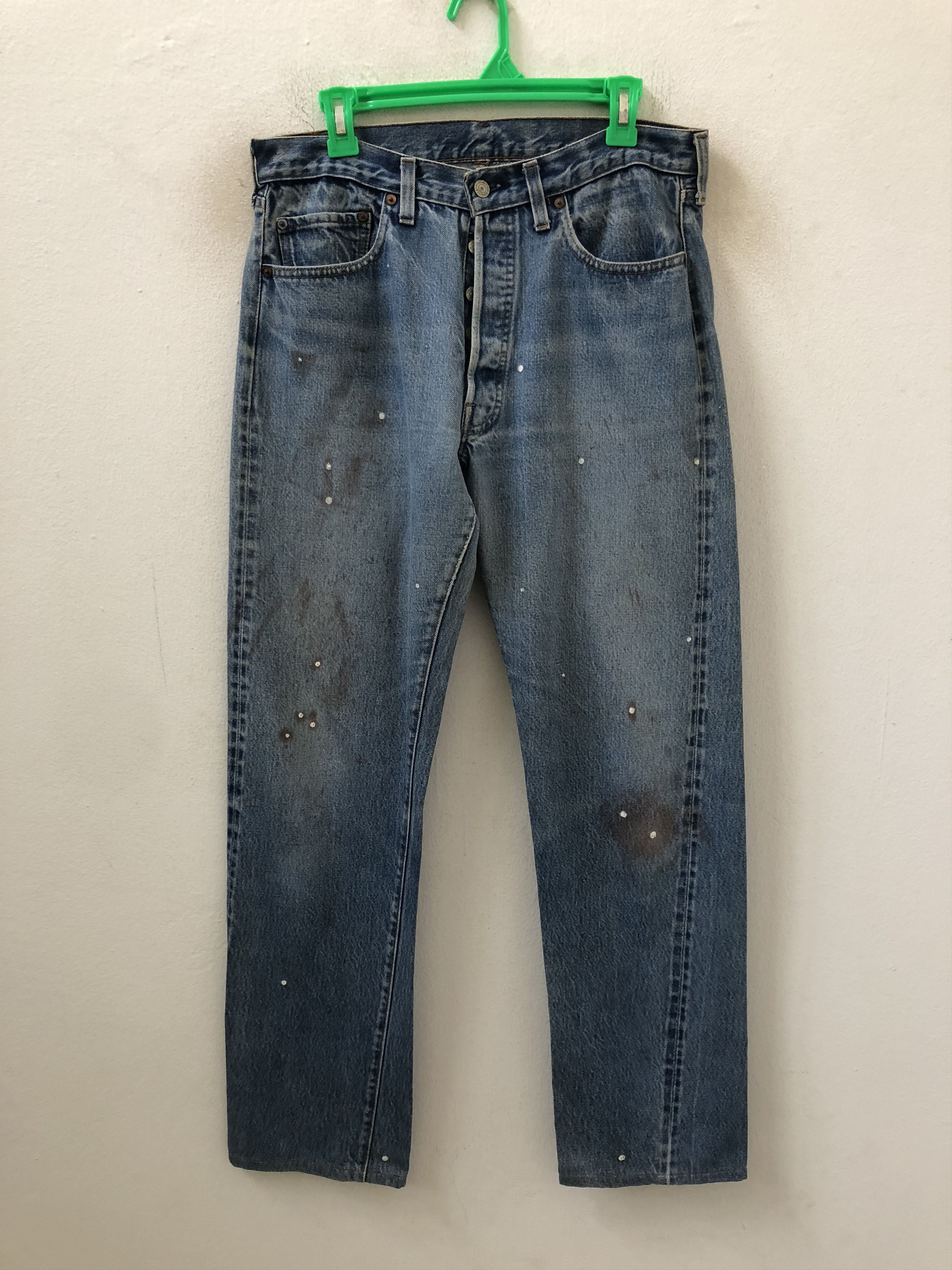 Levi's × Vintage Vintage 70s Levi's 501 Painter Redline Selvedge Denim Jeans Size US 33 - 3 Thumbnail