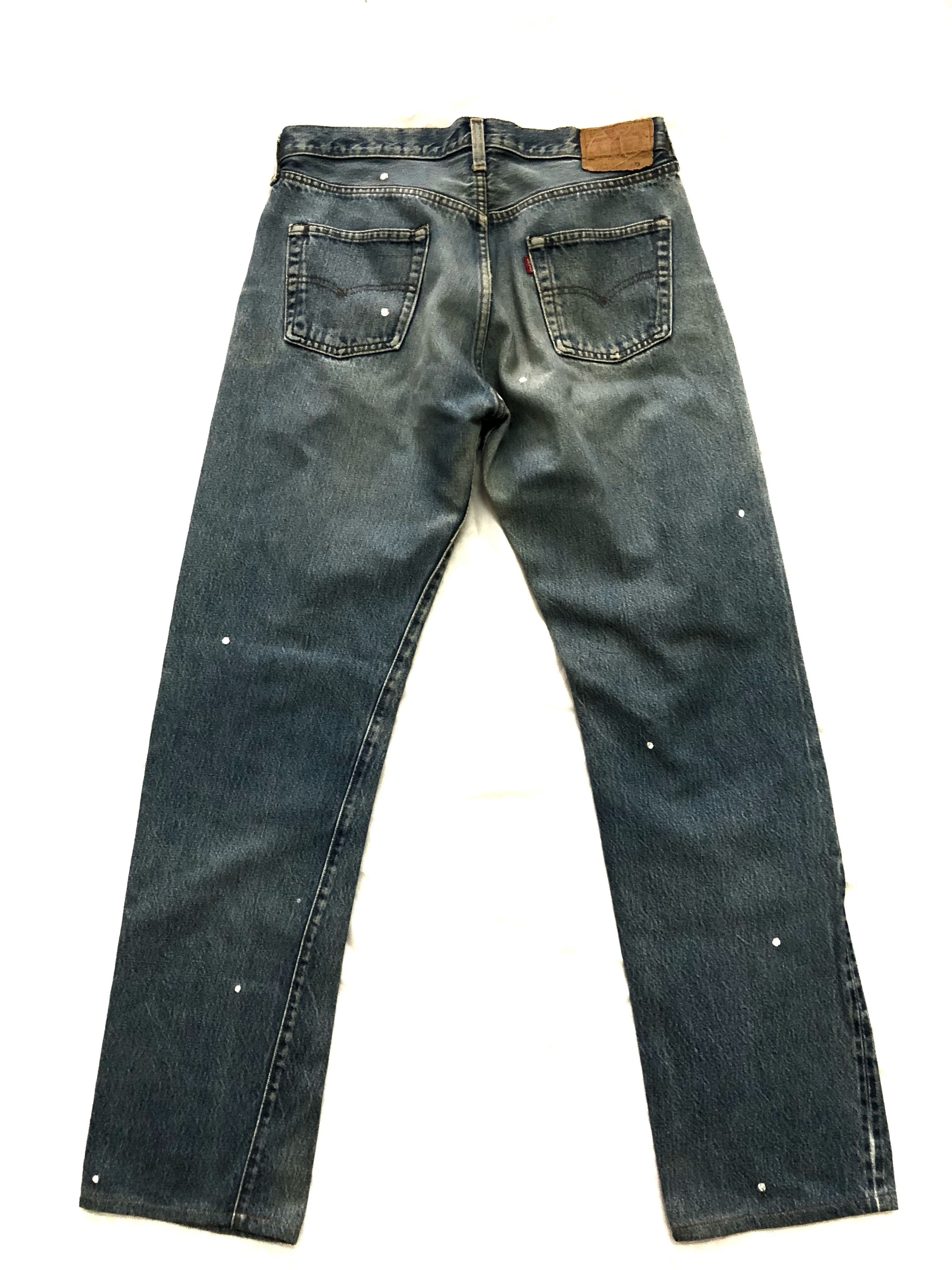 Levi's × Vintage Vintage 70s Levi's 501 Painter Redline Selvedge Denim Jeans Size US 33 - 2 Thumbnail