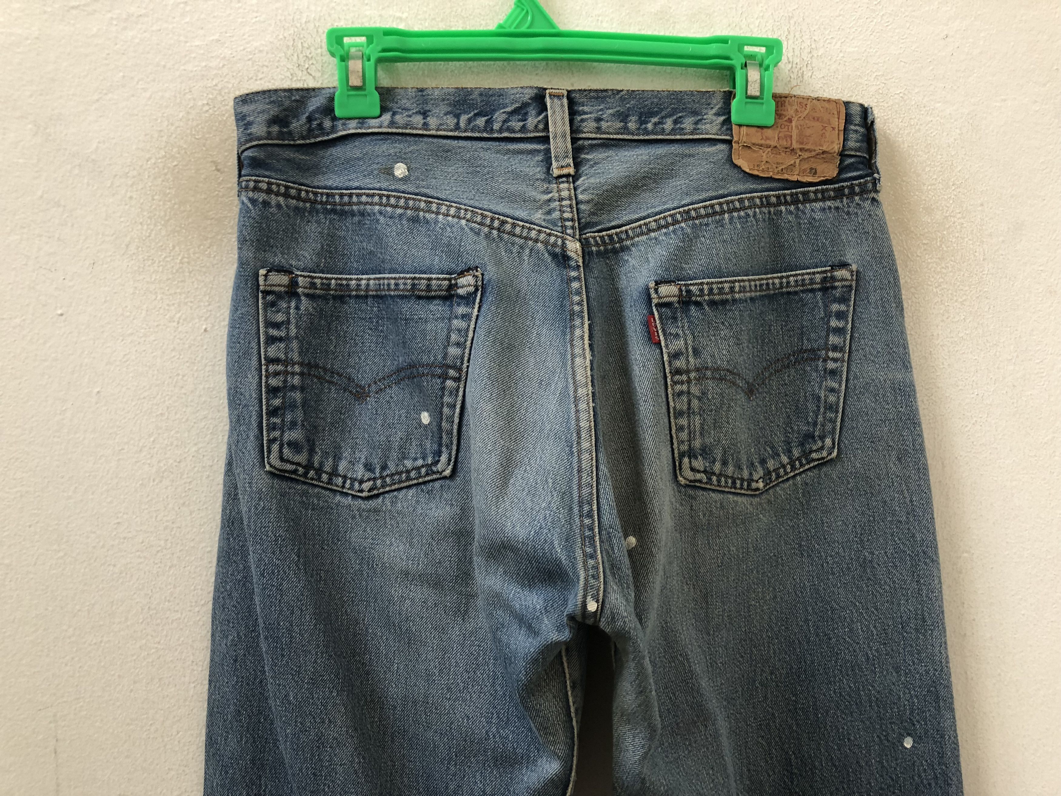 Levi's × Vintage Vintage 70s Levi's 501 Painter Redline Selvedge Denim Jeans Size US 33 - 11 Thumbnail