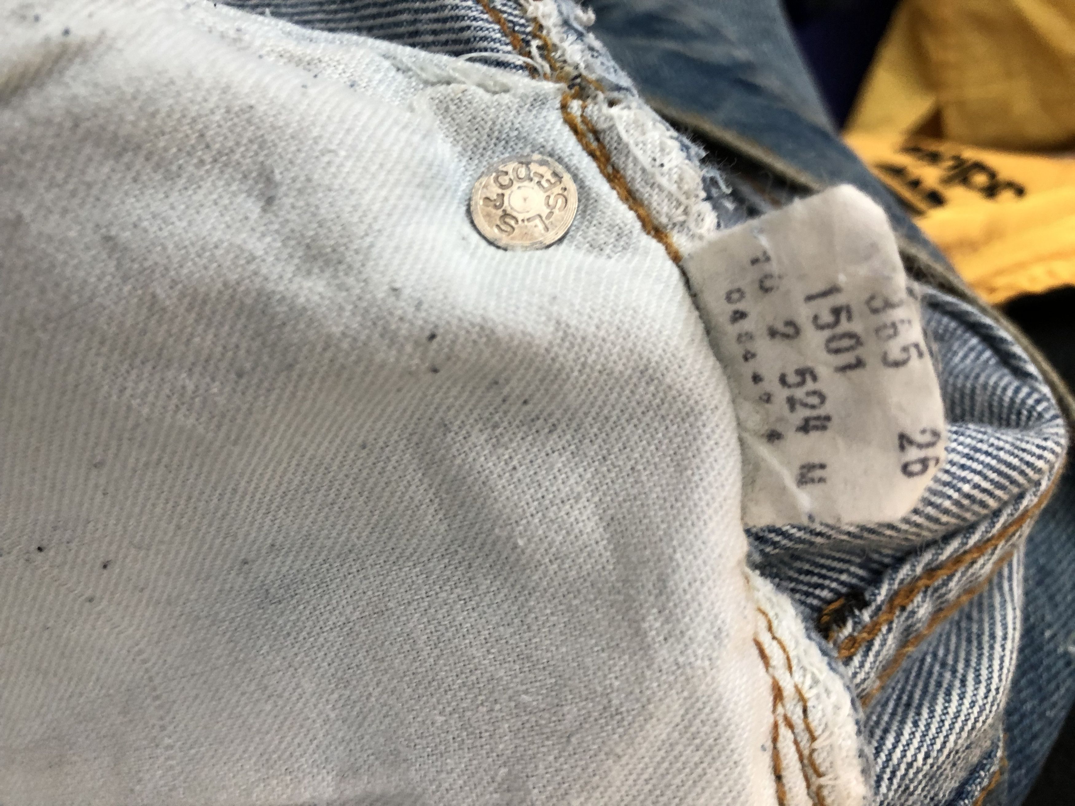 Levi's × Vintage Vintage 70s Levi's 501 Painter Redline Selvedge Denim Jeans Size US 33 - 17 Thumbnail