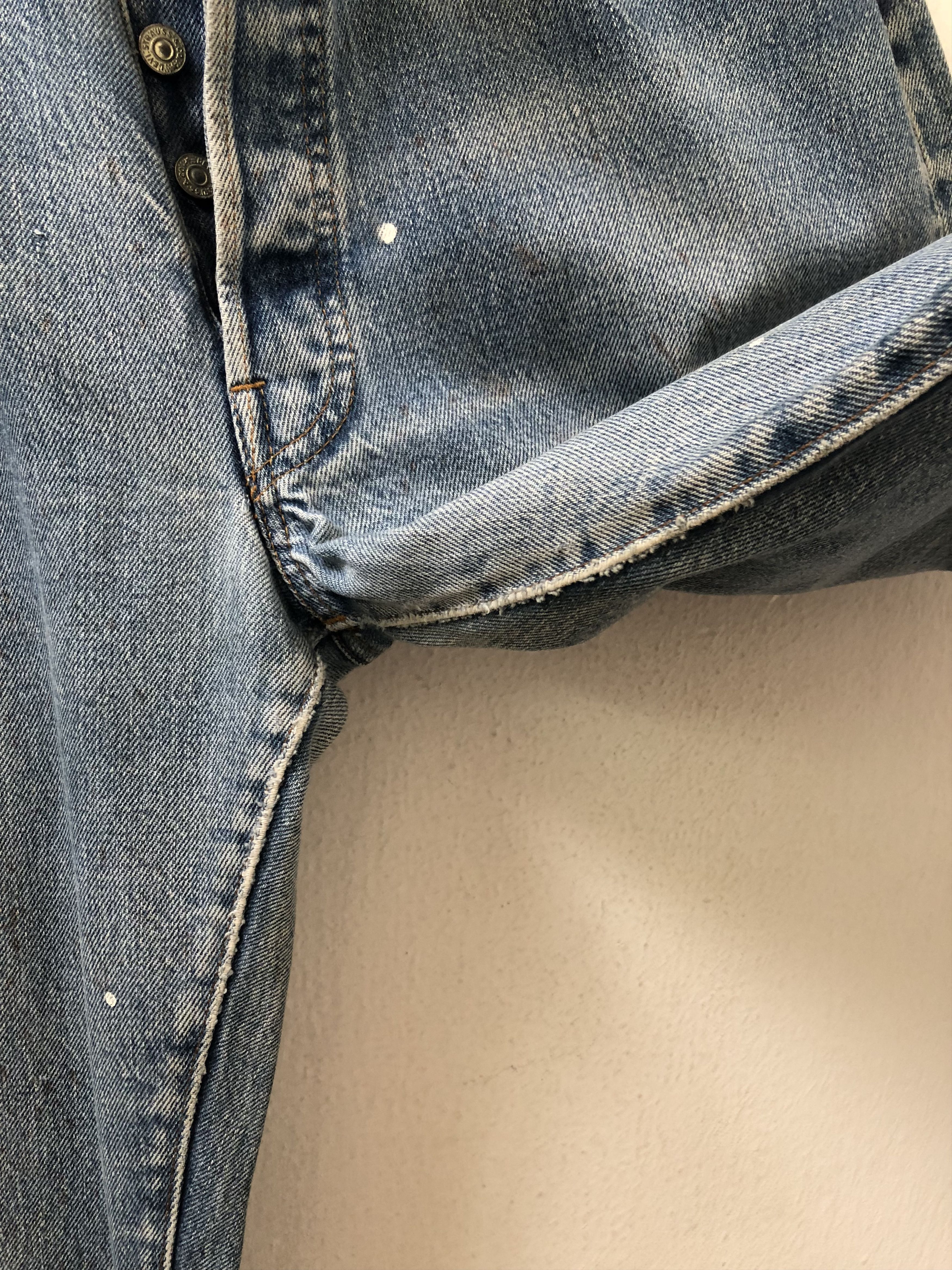 Levi's × Vintage Vintage 70s Levi's 501 Painter Redline Selvedge Denim Jeans Size US 33 - 9 Thumbnail