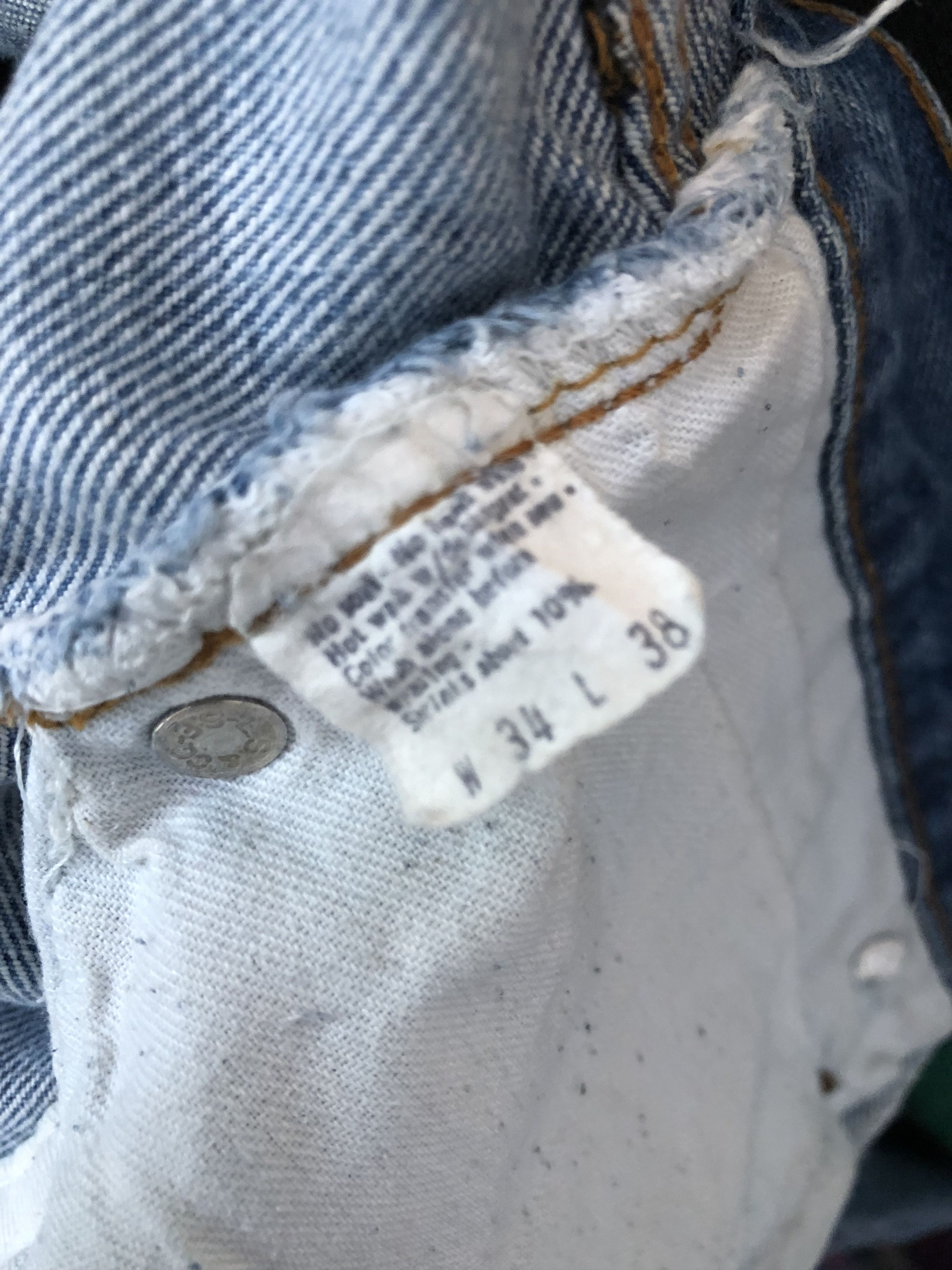 Levi's × Vintage Vintage 70s Levi's 501 Painter Redline Selvedge Denim Jeans Size US 33 - 16 Thumbnail