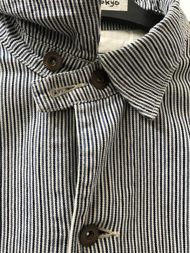 Beams Plus Beams Plus Chin Strap Hickory Striped Chore Jacket Size US M / EU 48-50 / 2 - 4 Thumbnail