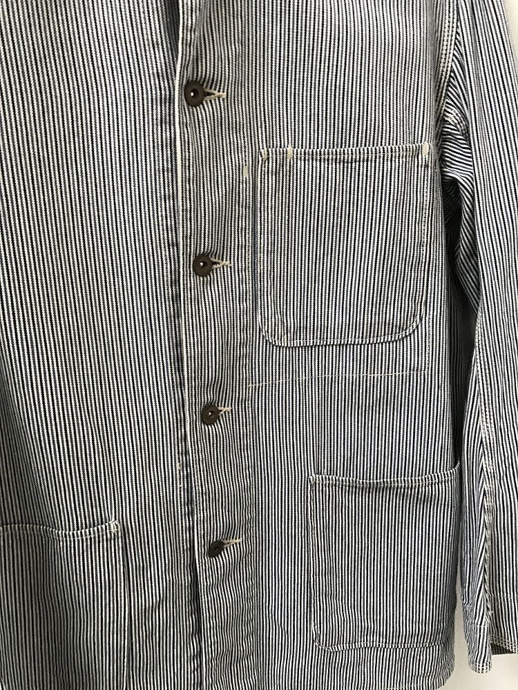 Beams Plus Beams Plus Chin Strap Hickory Striped Chore Jacket Size US M / EU 48-50 / 2 - 3 Thumbnail