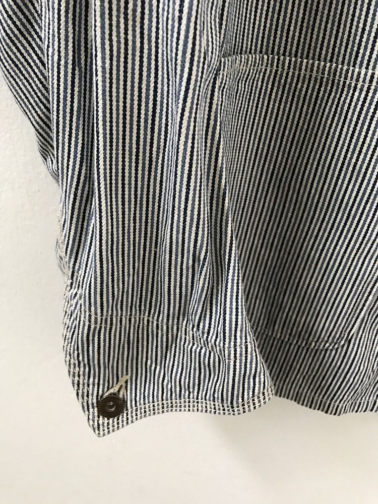 Beams Plus Beams Plus Chin Strap Hickory Striped Chore Jacket Size US M / EU 48-50 / 2 - 2 Thumbnail
