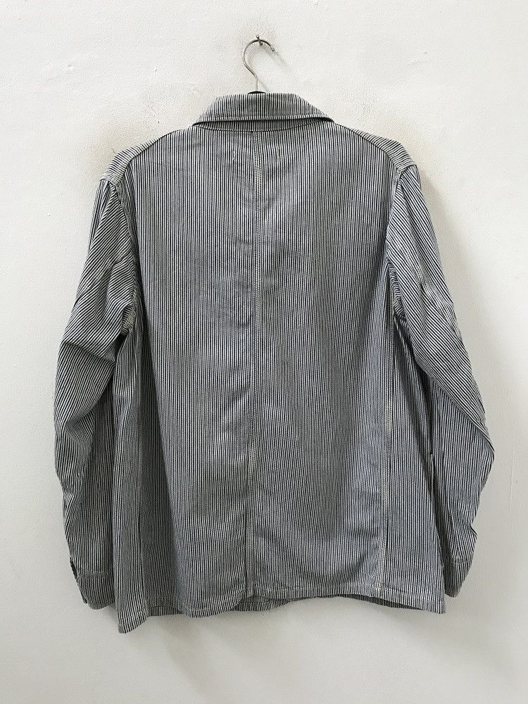 Beams Plus Beams Plus Chin Strap Hickory Striped Chore Jacket Size US M / EU 48-50 / 2 - 7 Thumbnail