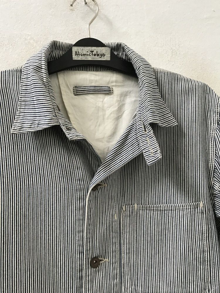Beams Plus Beams Plus Chin Strap Hickory Striped Chore Jacket Size US M / EU 48-50 / 2 - 5 Thumbnail