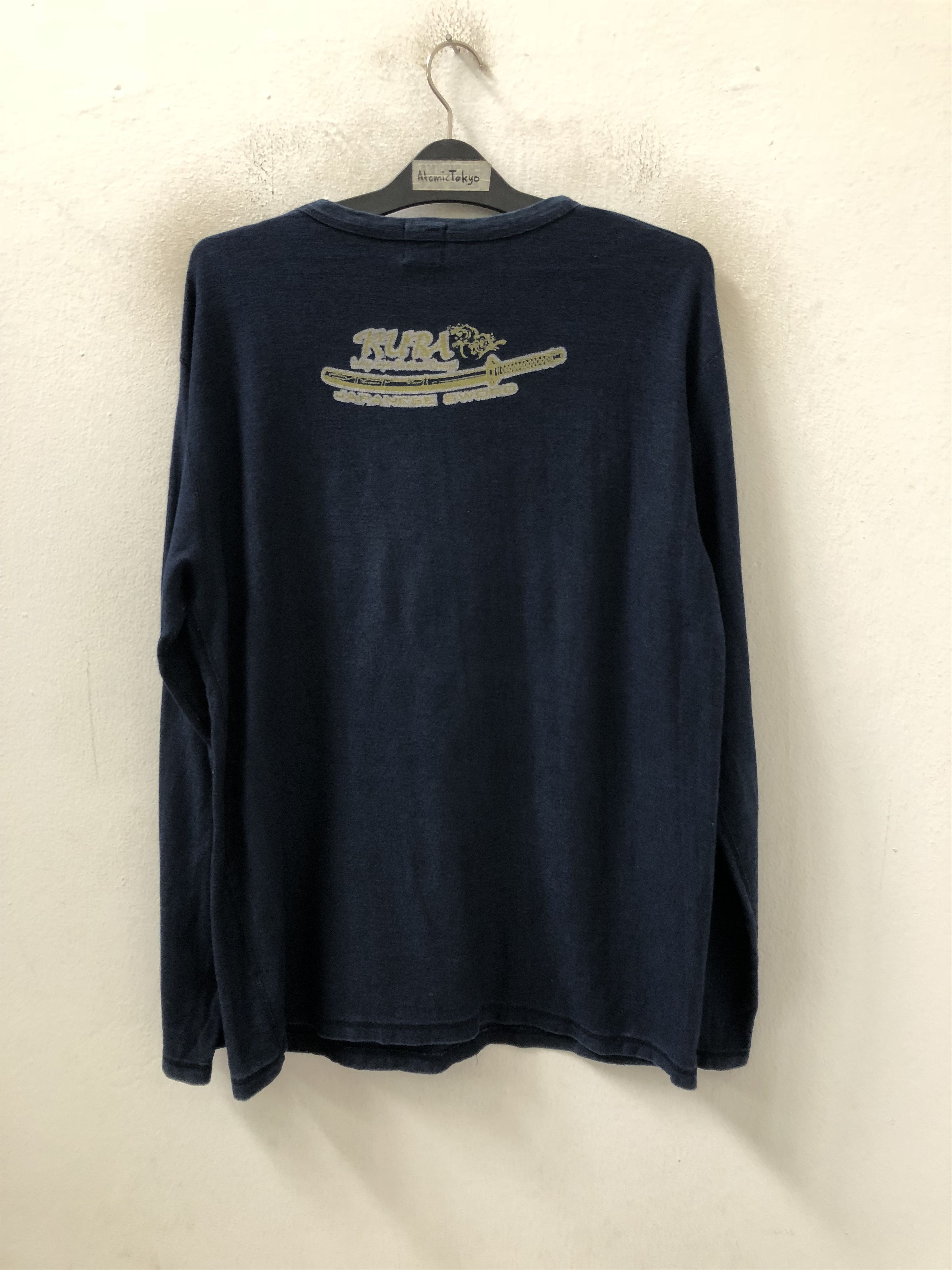 Eternal × Indigo × KURO Eternal Deep Indigo Dyed Japanese Samurai Sword LS t shirt Size US L / EU 52-54 / 3 - 5 Thumbnail