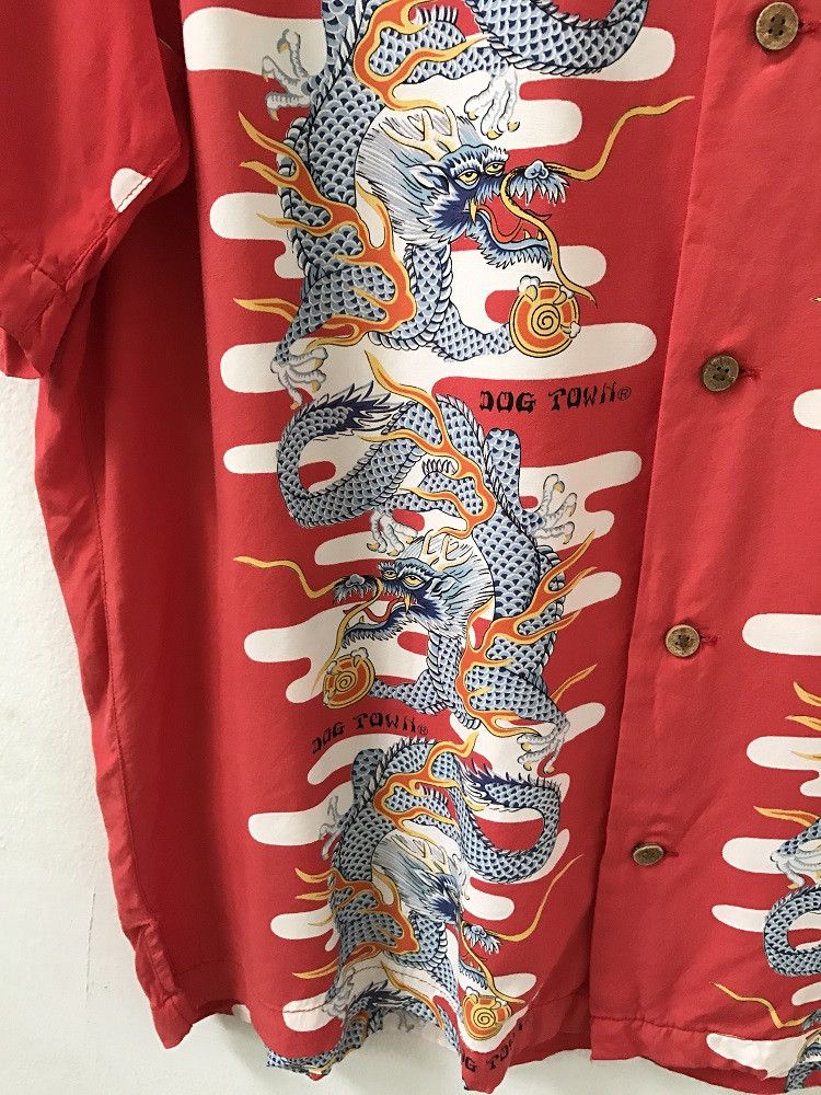 Dogtown Dogtown Panel Print Dragon Hawaiian Camp Collar Shirt Size US L / EU 52-54 / 3 - 5 Thumbnail