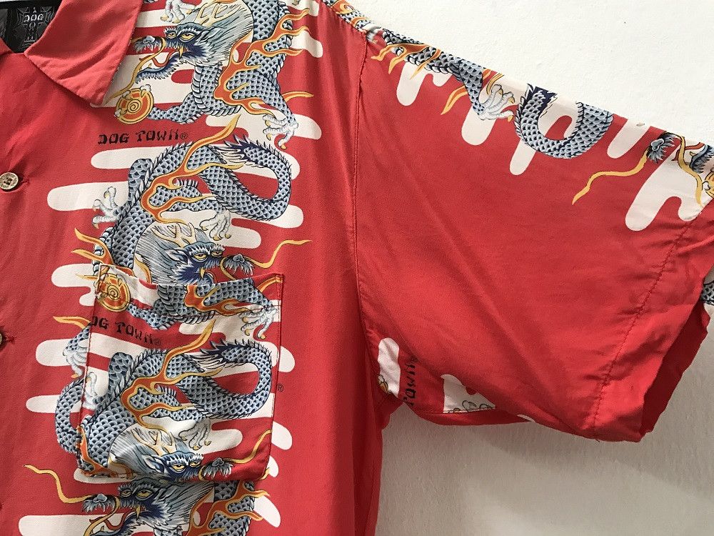 Dogtown Dogtown Panel Print Dragon Hawaiian Camp Collar Shirt Size US L / EU 52-54 / 3 - 3 Thumbnail