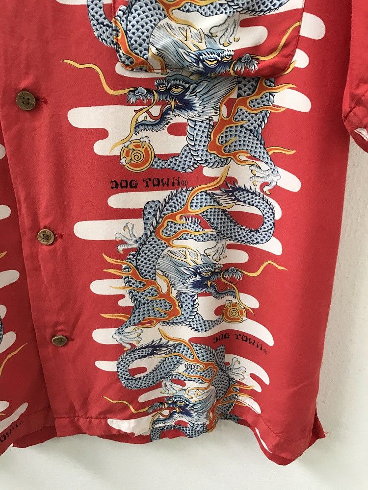 Dogtown Dogtown Panel Print Dragon Hawaiian Camp Collar Shirt Size US L / EU 52-54 / 3 - 4 Thumbnail