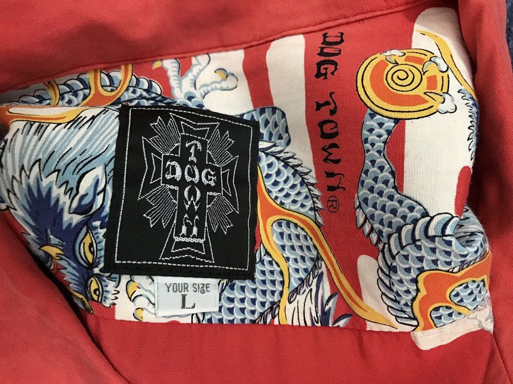 Dogtown Dogtown Panel Print Dragon Hawaiian Camp Collar Shirt Size US L / EU 52-54 / 3 - 13 Thumbnail