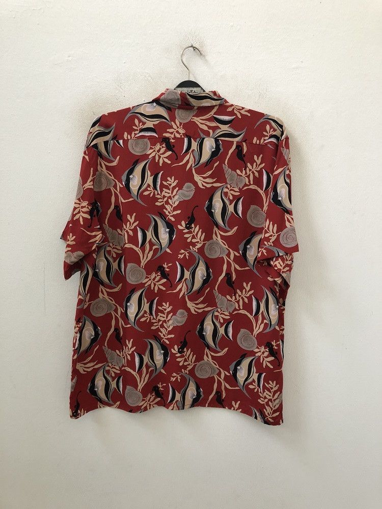 Japanese Brand Surplus Sports Wear Sanforized Seahorse Rayon Hawaii Shirt Size US L / EU 52-54 / 3 - 6 Thumbnail
