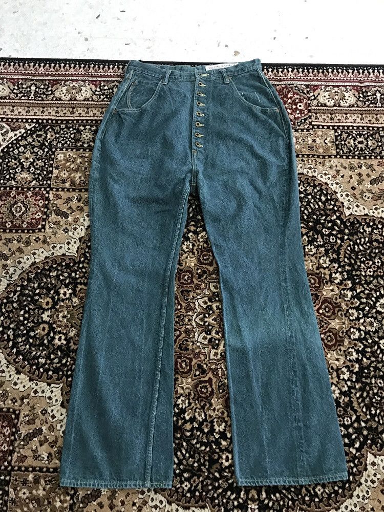 Indigo × Kapital Kapital Okayama Japan Blue Hand Green Denim Size US 32 / EU 48 - 13 Thumbnail