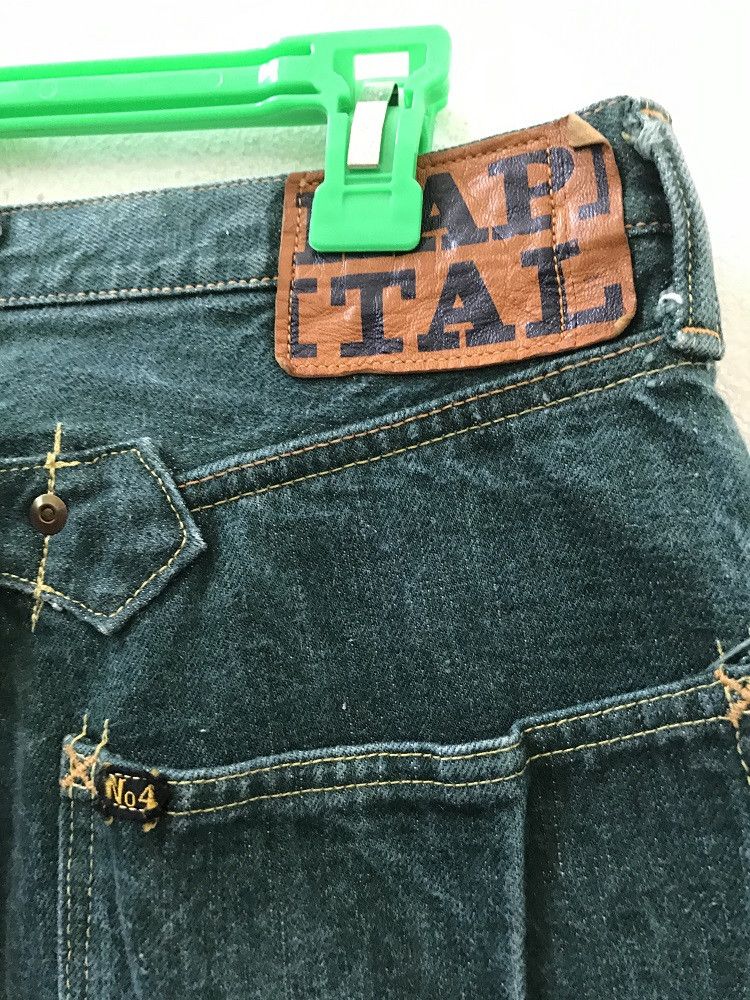 Indigo × Kapital Kapital Okayama Japan Blue Hand Green Denim Size US 32 / EU 48 - 11 Thumbnail