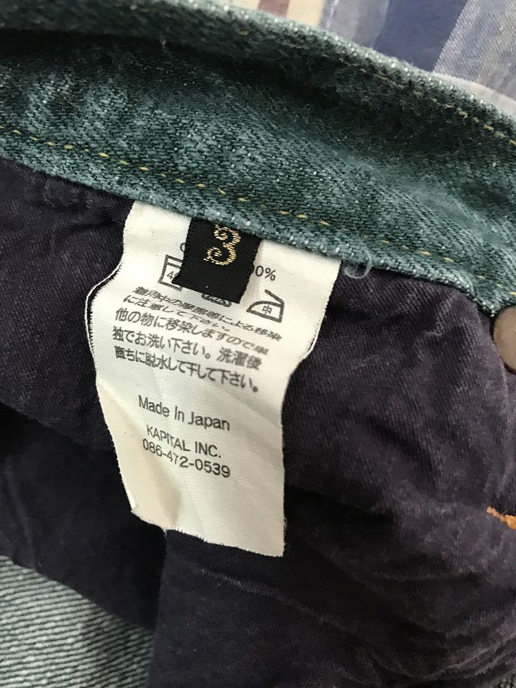 Indigo × Kapital Kapital Okayama Japan Blue Hand Green Denim Size US 32 / EU 48 - 16 Thumbnail