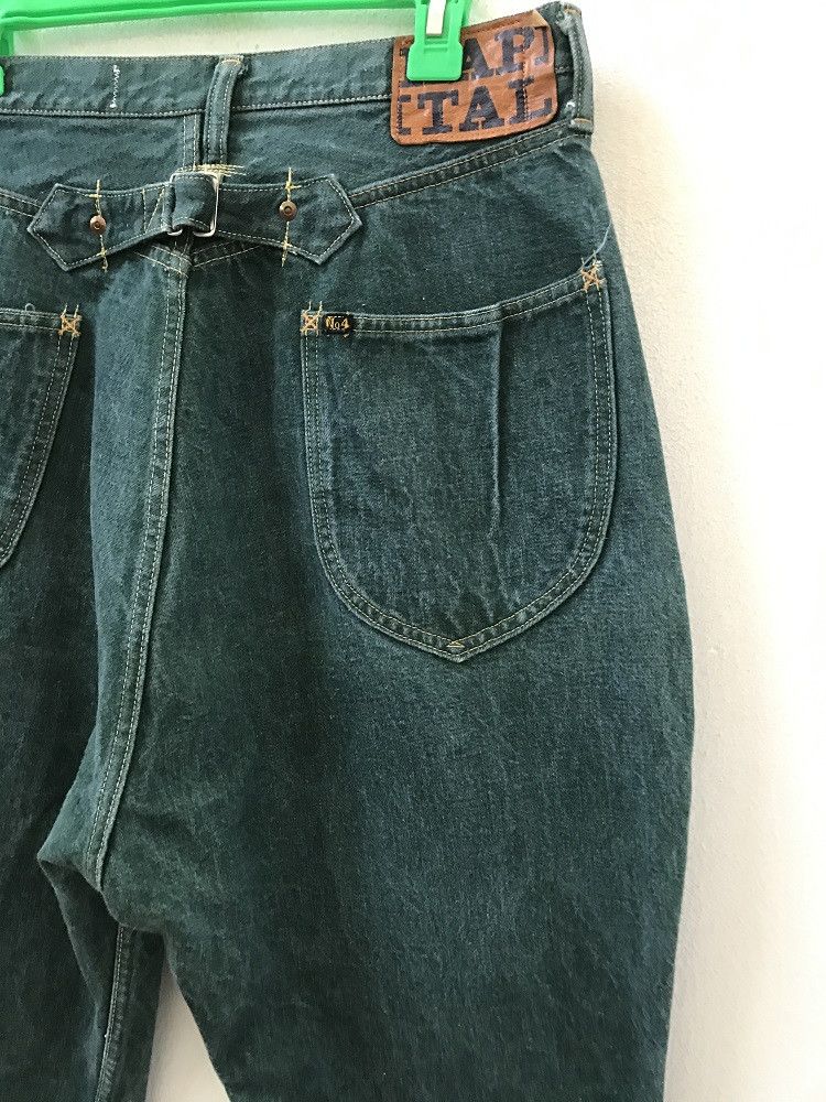 Indigo × Kapital Kapital Okayama Japan Blue Hand Green Denim Size US 32 / EU 48 - 10 Thumbnail