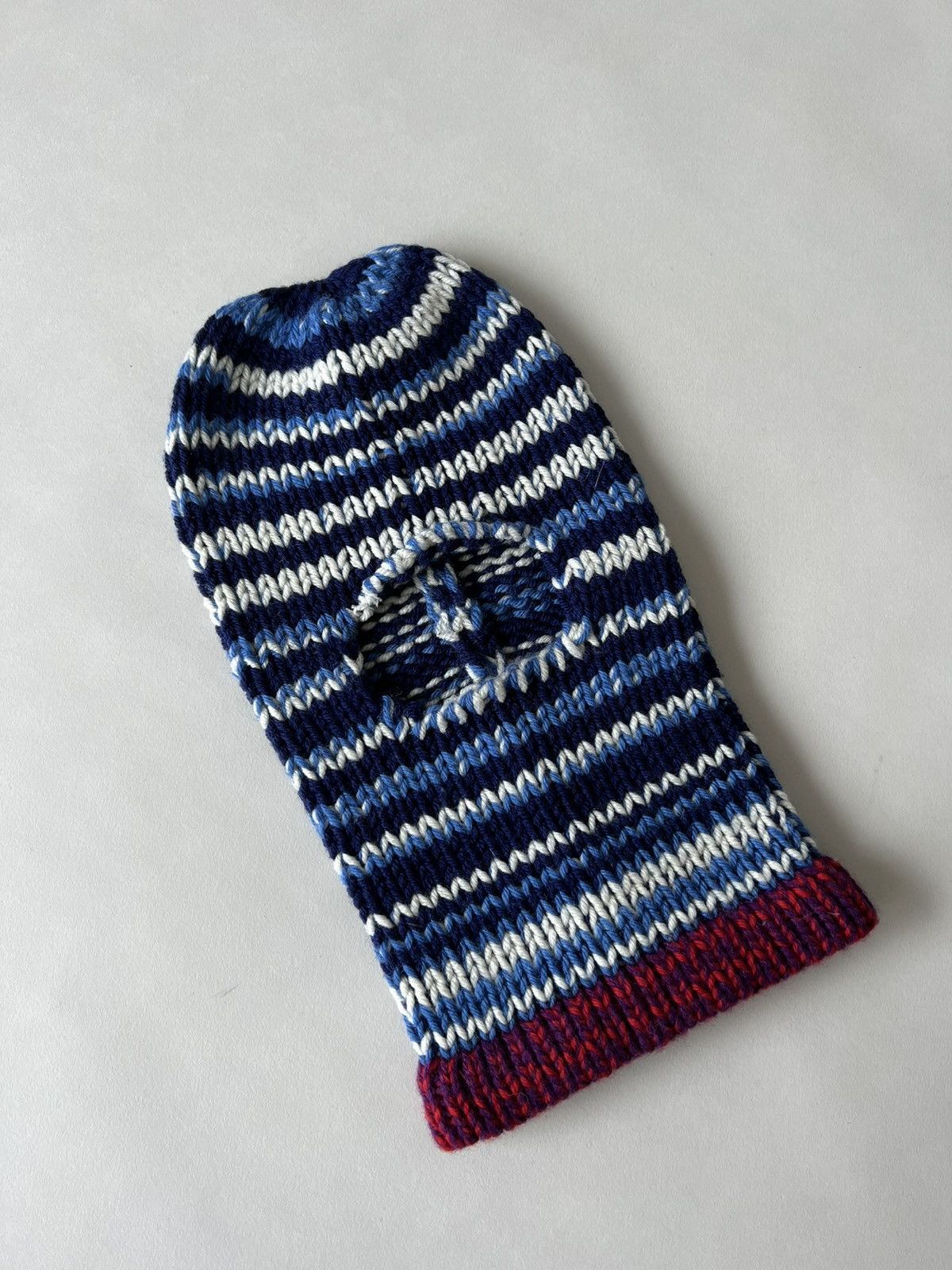 Calvin Klein 205W39NYC × Raf Simons CALVIN KLEIN 205W39NYC Multicolor Striped Balaclava Size ONE SIZE - 2 Thumbnail