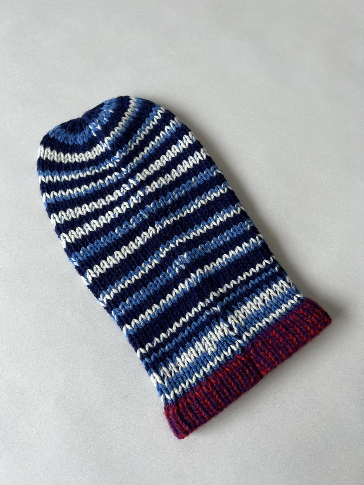 Calvin Klein 205W39NYC × Raf Simons CALVIN KLEIN 205W39NYC Multicolor Striped Balaclava Size ONE SIZE - 3 Thumbnail