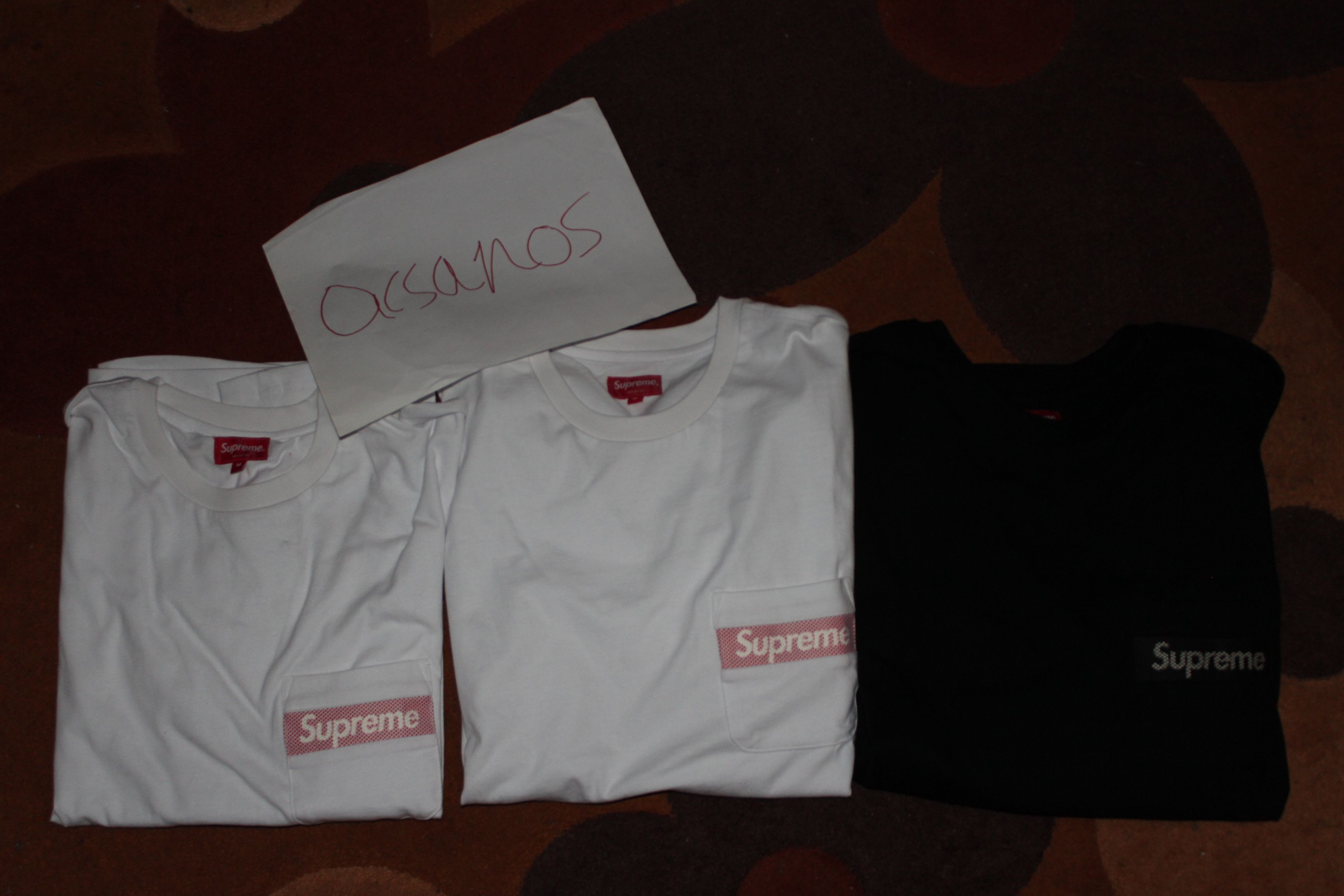 Supreme SS19 Supreme Mesh Stripe Pocket Tee Size US M / EU 48-50 / 2 - 6 Thumbnail