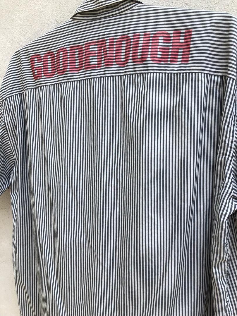 GOODENOUGH × Hiroshi Fujiwara × Vintage Vintage 90s 1998 GOODENOUGH Striped Oversized Shirt Size US L / EU 52-54 / 3 - 3 Thumbnail