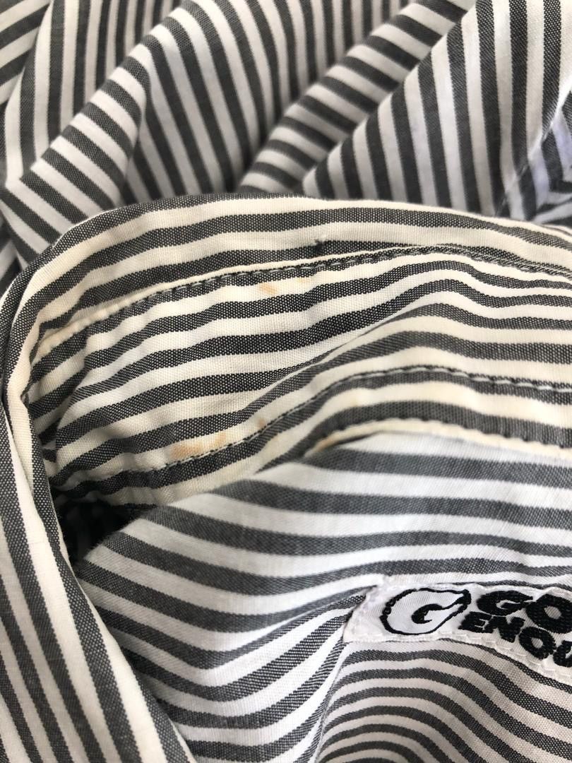 GOODENOUGH × Hiroshi Fujiwara × Vintage Vintage 90s 1998 GOODENOUGH Striped Oversized Shirt Size US L / EU 52-54 / 3 - 9 Thumbnail