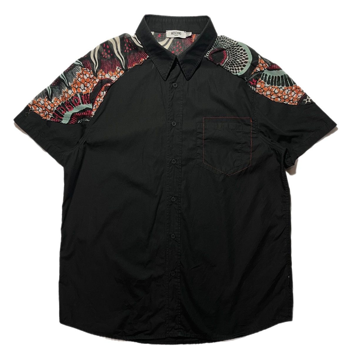Moschino Vintage Moschino Jeans Short Shirt Size US XL / EU 56 / 4 - 1 Thumbnail