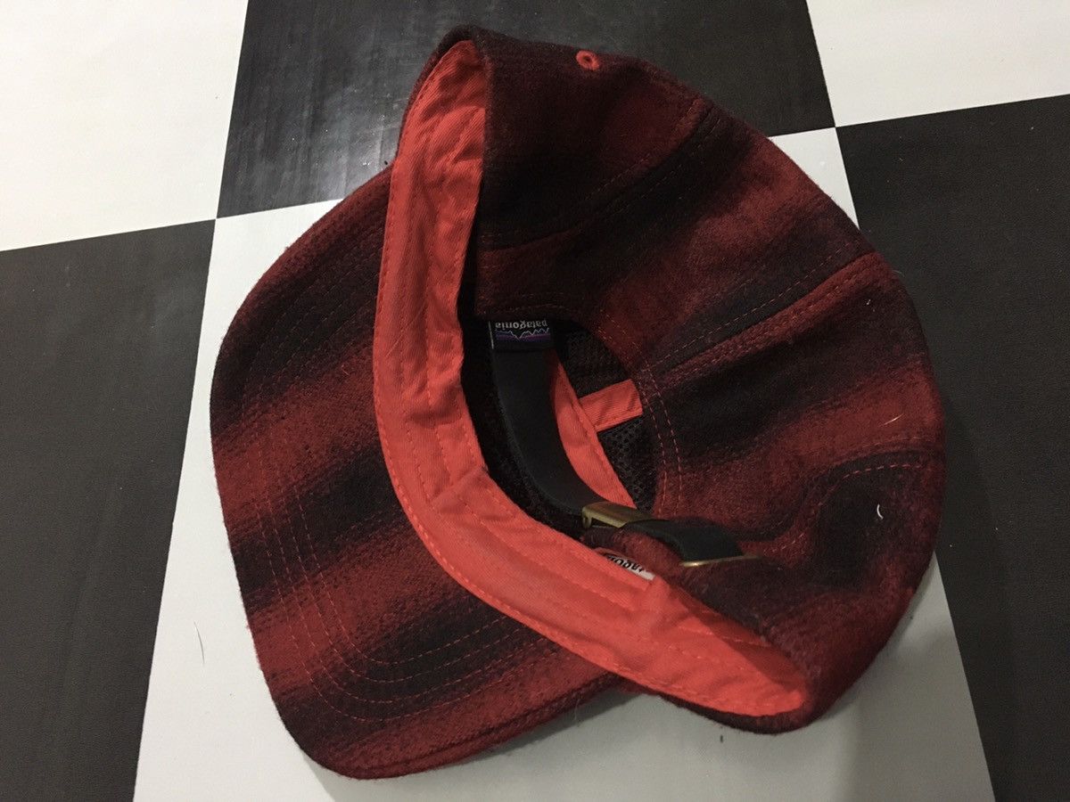 Patagonia Patagonia 5 Panel Flannel Wool Camp Cap Leather Strapback Size ONE SIZE - 4 Thumbnail