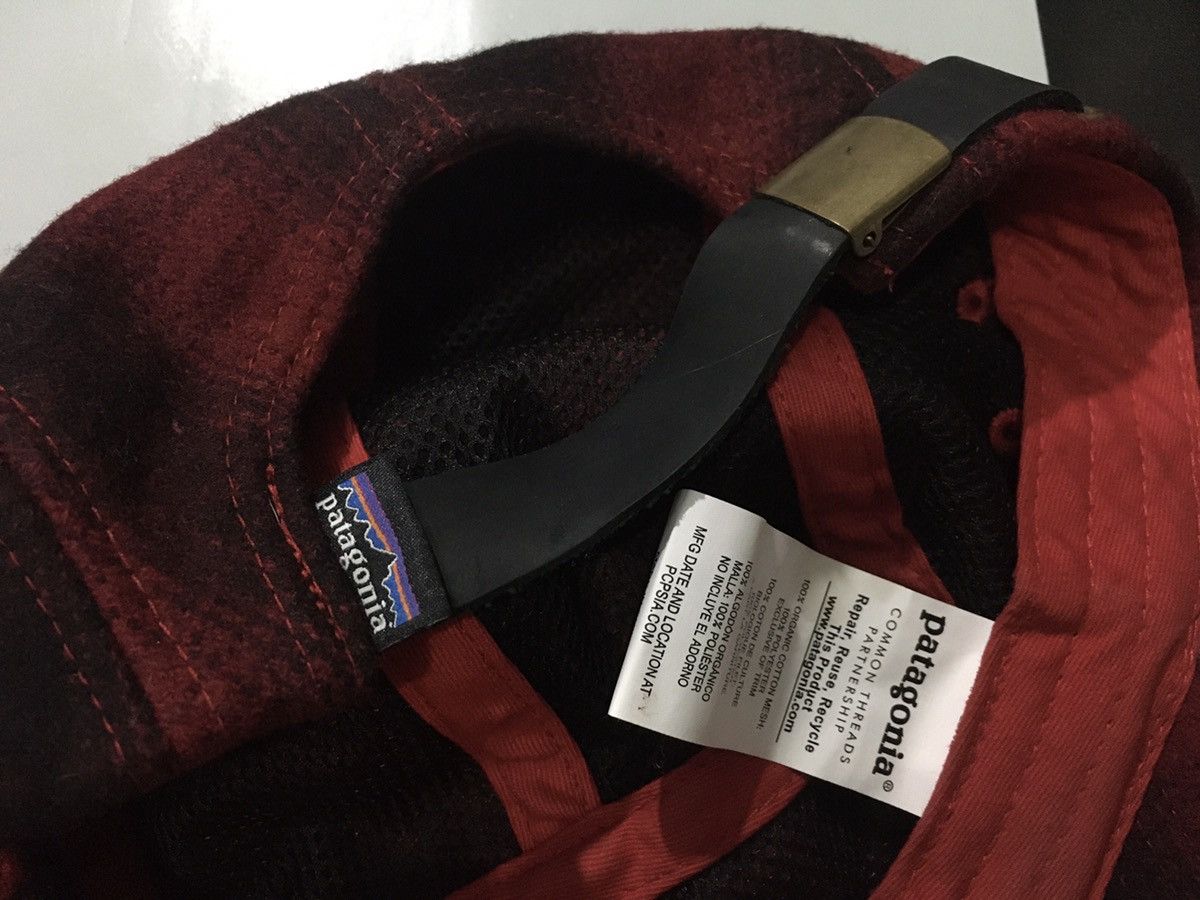 Patagonia Patagonia 5 Panel Flannel Wool Camp Cap Leather Strapback Size ONE SIZE - 5 Thumbnail
