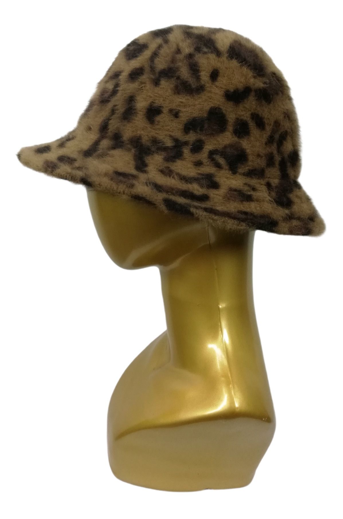 Designer × Japanese Brand 🔥DOPE Iconic Accessory Pageboy Faux Fur Leopard Bucket Hat Size ONE SIZE - 2 Thumbnail