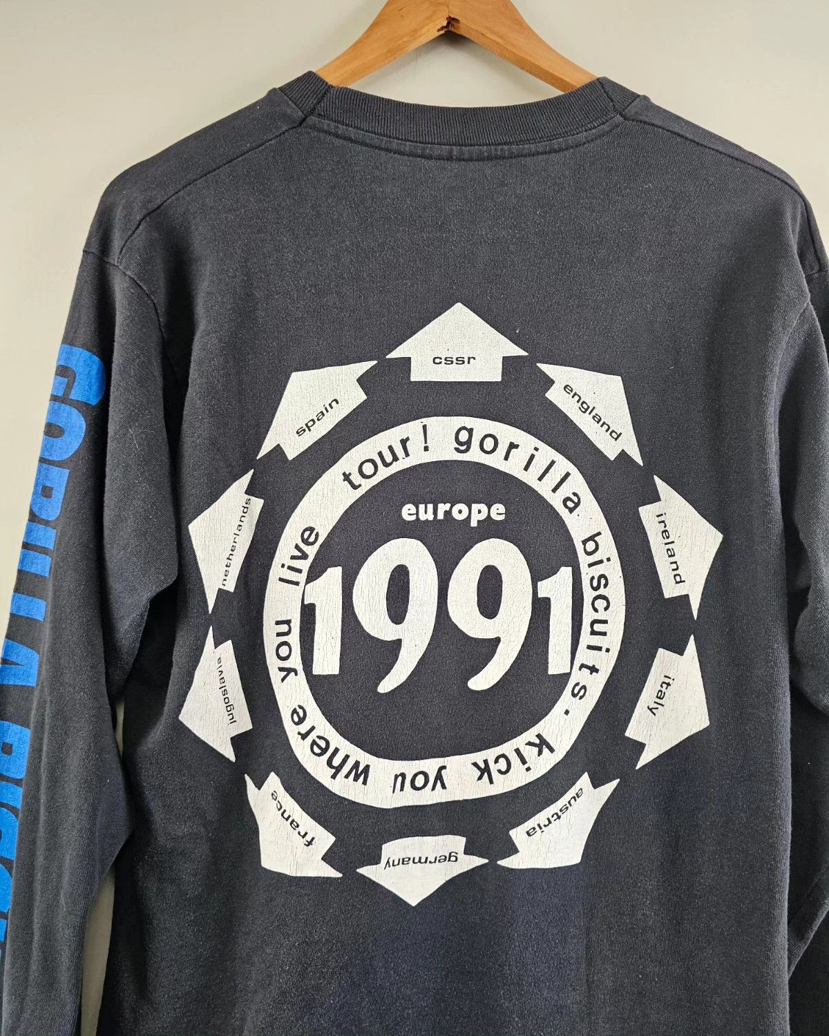 Band Tees × Vintage 1991 Gorilla Biscuits Long Sleeve NYHC Hardcore 90s Madball Size US L / EU 52-54 / 3 - 4 Thumbnail