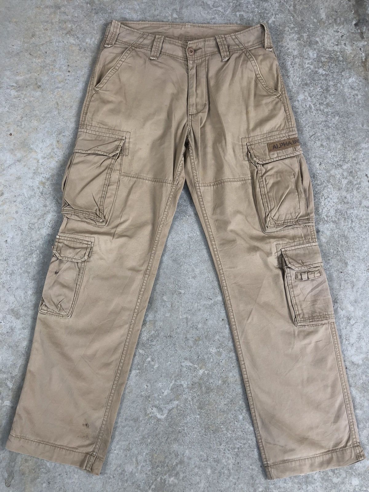 image of Alpha Industries Cargo Pants Tactical Multipocket in Light Chocolate, Men's (Size 33)