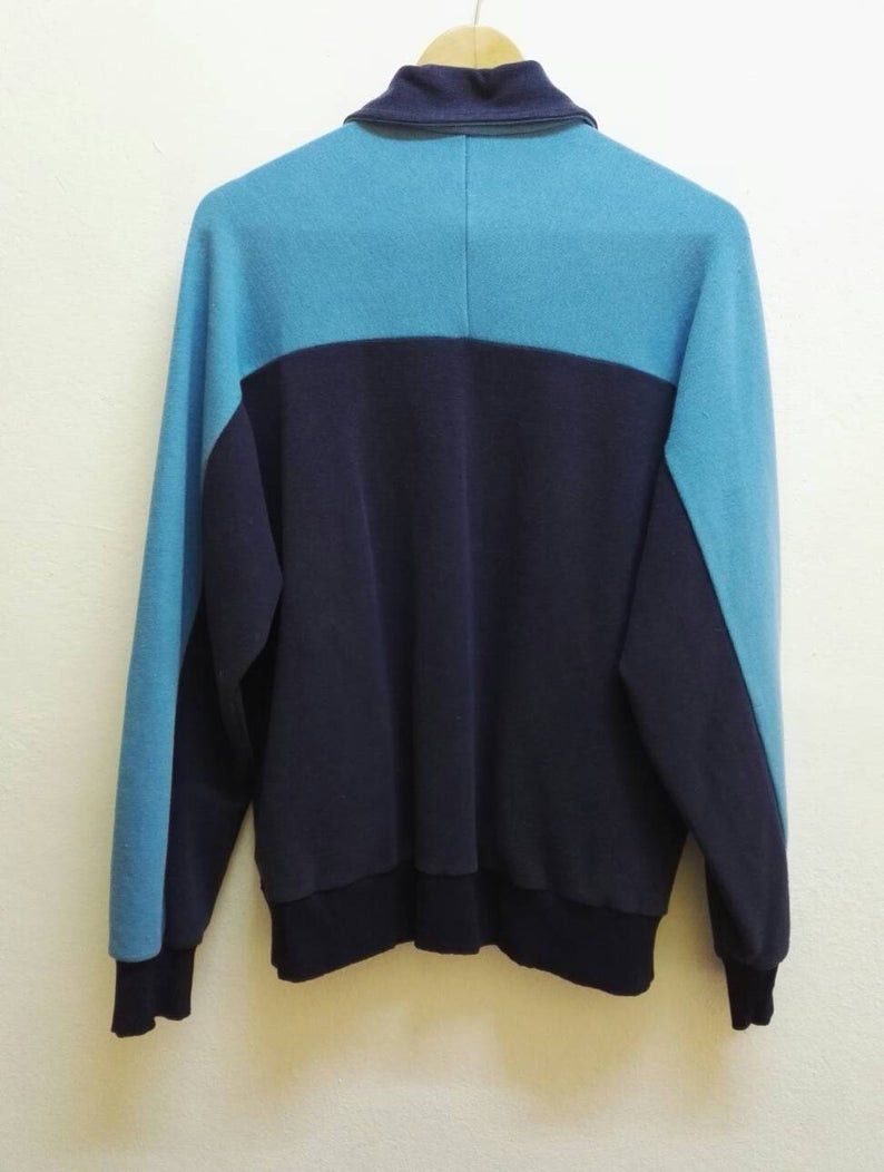 Vintage Vtg🔥 80s German Military Bundeswehr Full Zip Trainer Jacket Size US L / EU 52-54 / 3 - 3 Thumbnail