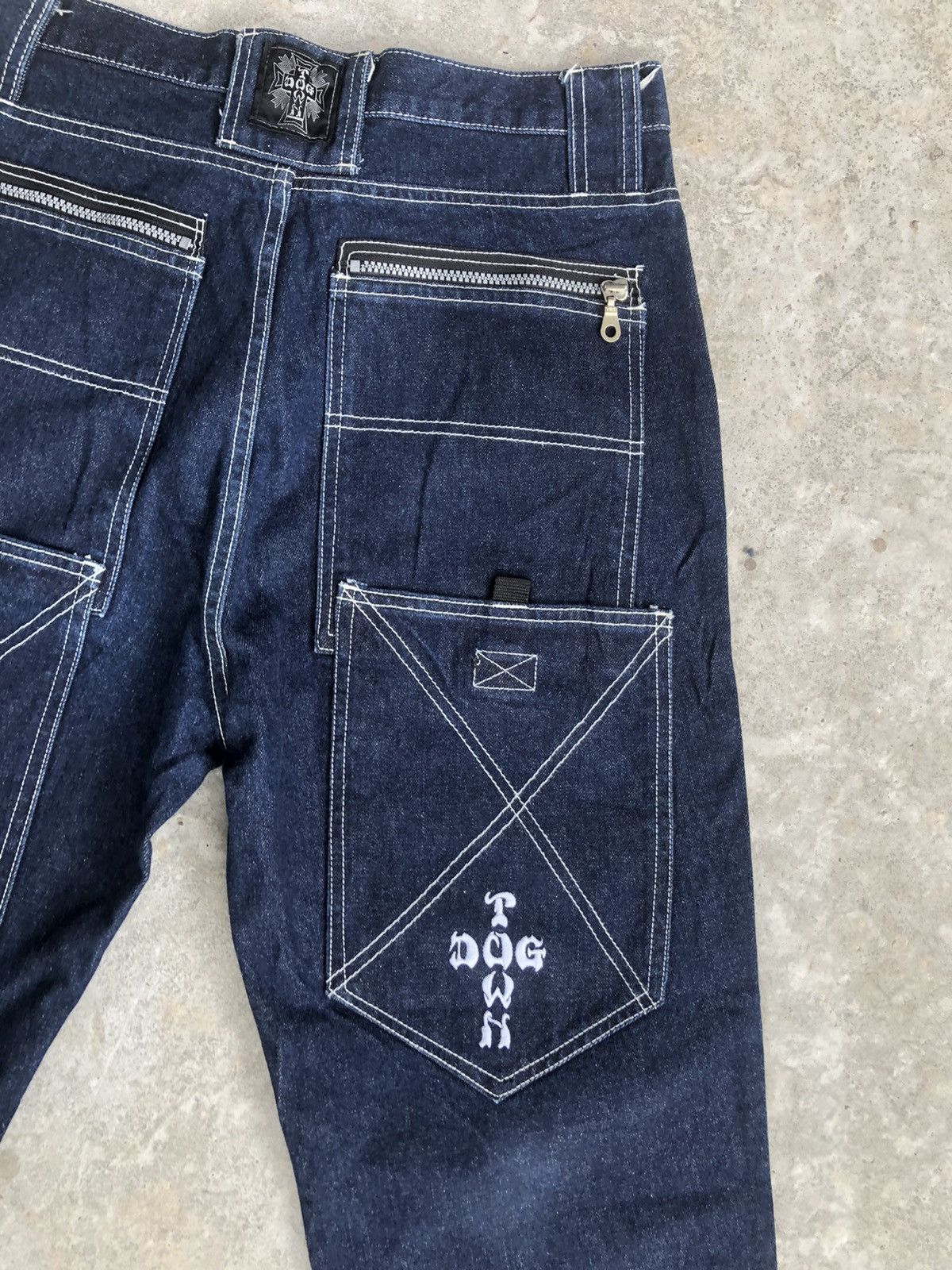 Dogtown Vintage 90s Dogtown Denim hip hop baggy jeans Size US 31 - 9 Thumbnail
