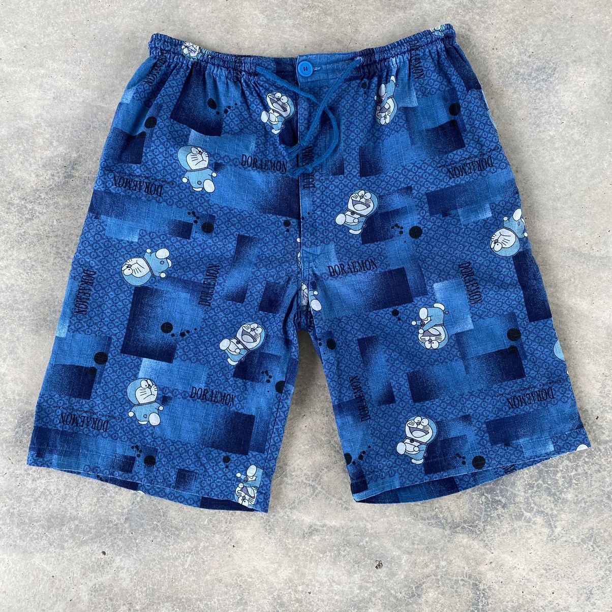 image of Anima x Vintage Anime Doraemon Ovp Short Pants in Blue, Men's (Size 29)
