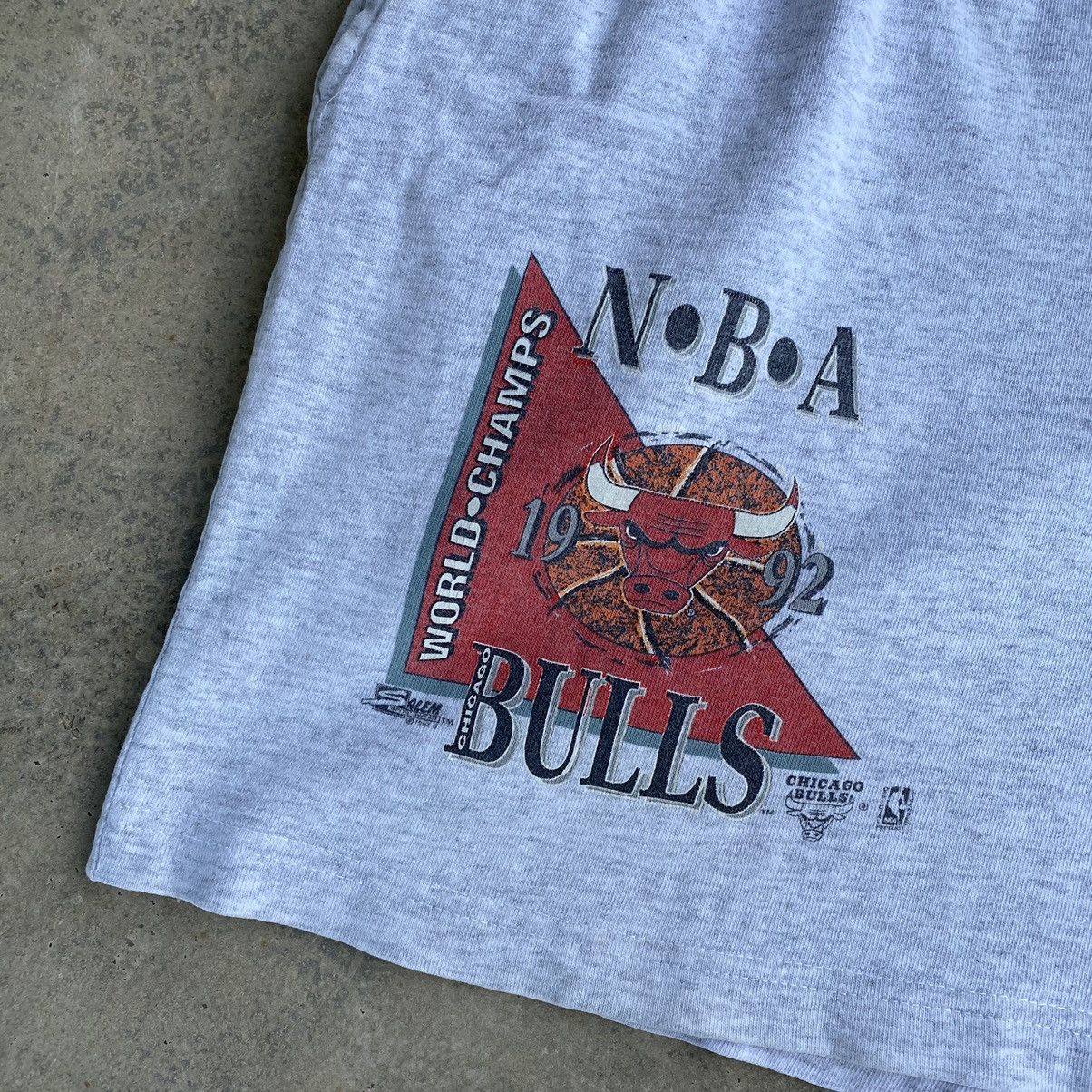 Vintage Vintage 90s Chicago Bulls Nba Rare Short Pants Size US 34 / EU 50 - 5 Thumbnail