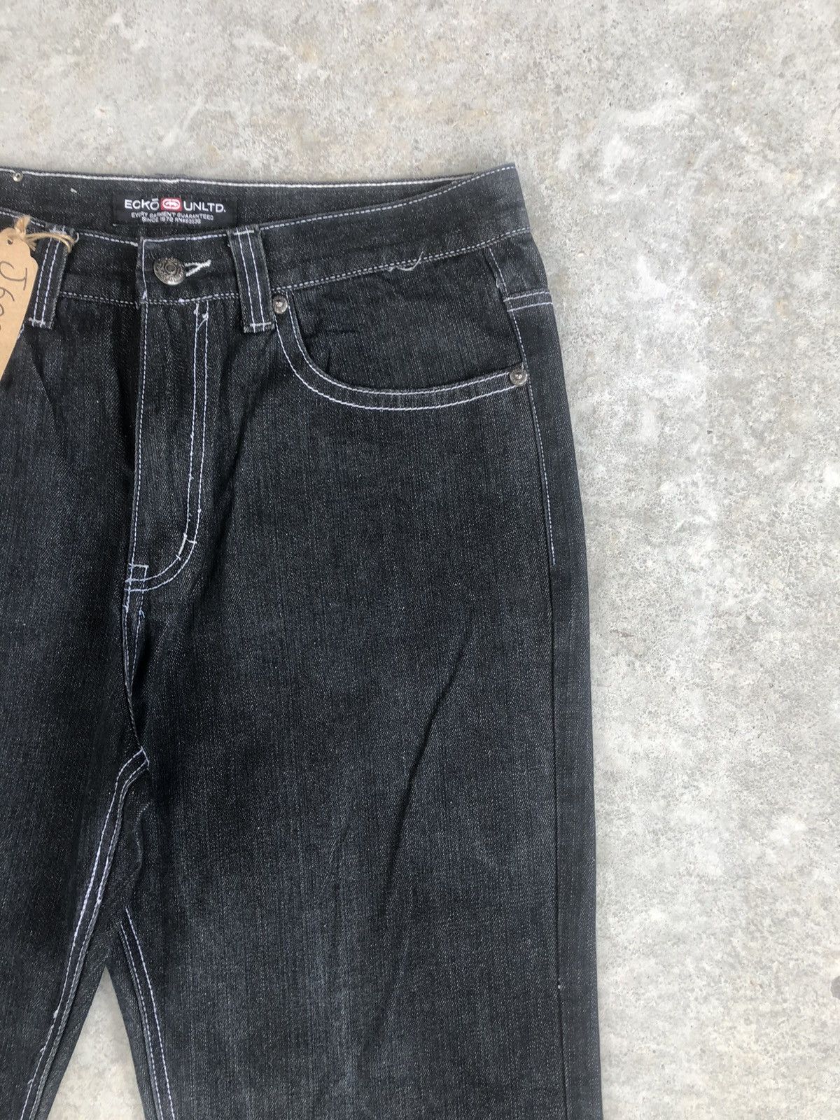 Ecko Unltd. Japanese Ecko Embroidered Jeans Size US 35 - 5 Thumbnail