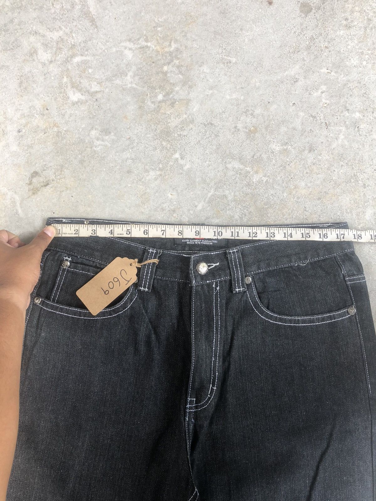Ecko Unltd. Japanese Ecko Embroidered Jeans Size US 35 - 17 Thumbnail