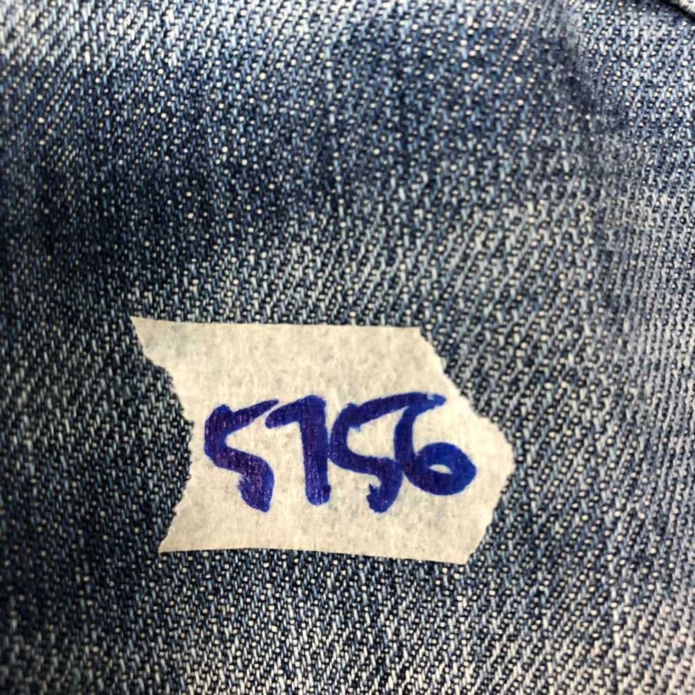 Japanese Brand DL SatisFaction Blue distressed faded Denim Pants #5756 Size 29" - 13 Thumbnail