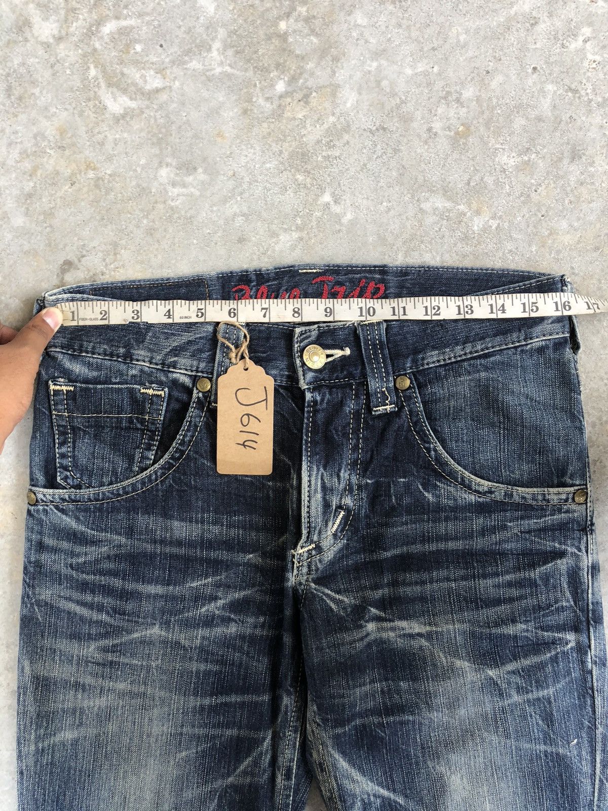 If Six Was Nine Japanese Edwin Blue Trip Flared Jeans Distressed Jeans Size US 32 / EU 48 - 19 Thumbnail