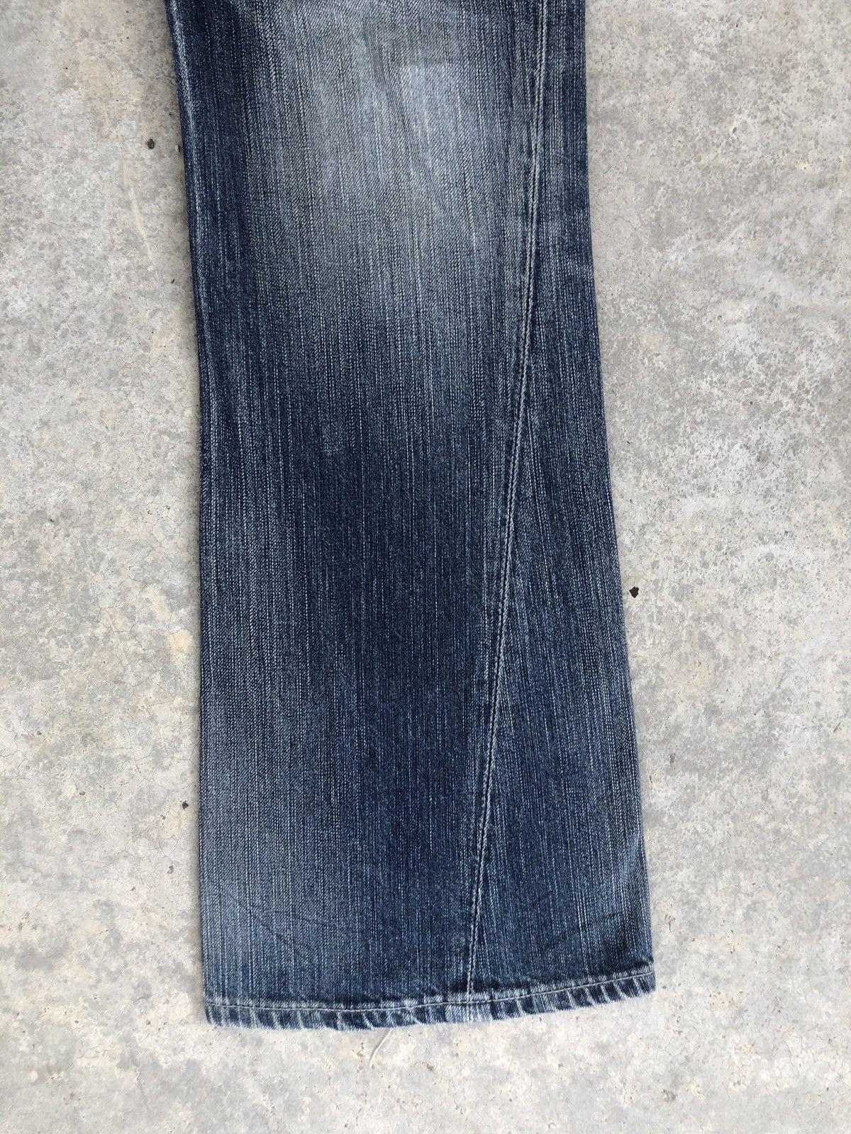 If Six Was Nine Japanese Edwin Blue Trip Flared Jeans Distressed Jeans Size US 32 / EU 48 - 8 Thumbnail